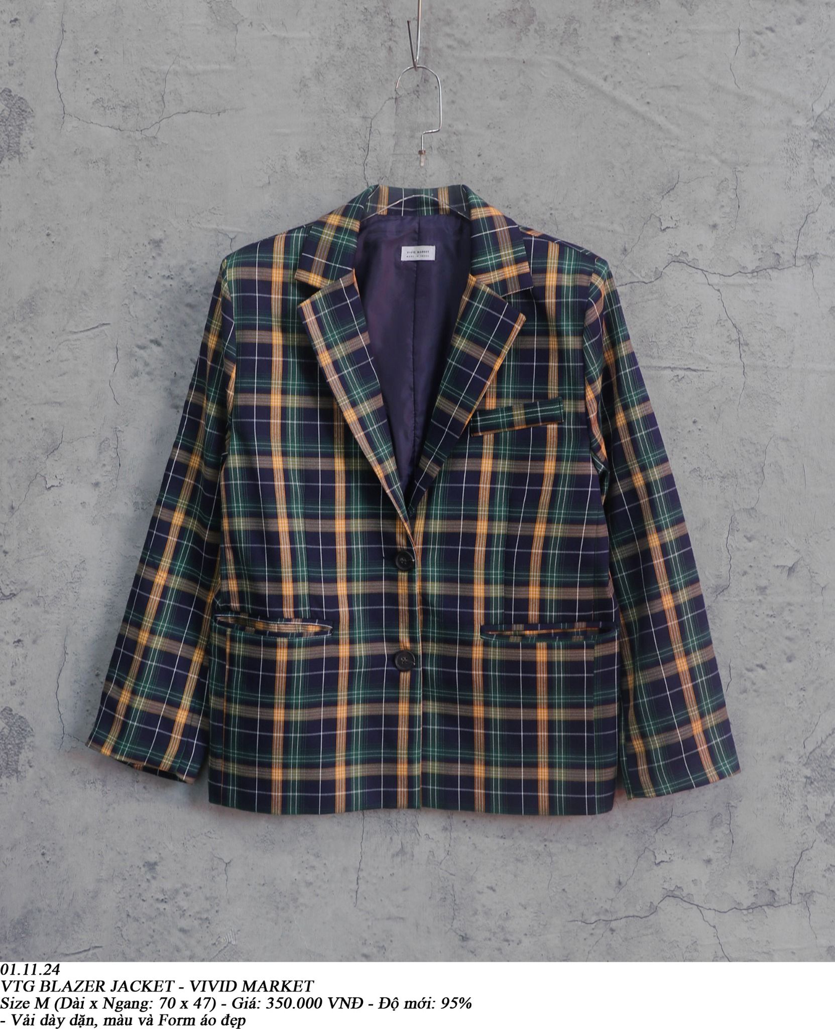01.11.24 - VTG BLAZER JACKET - VIVID MARKET