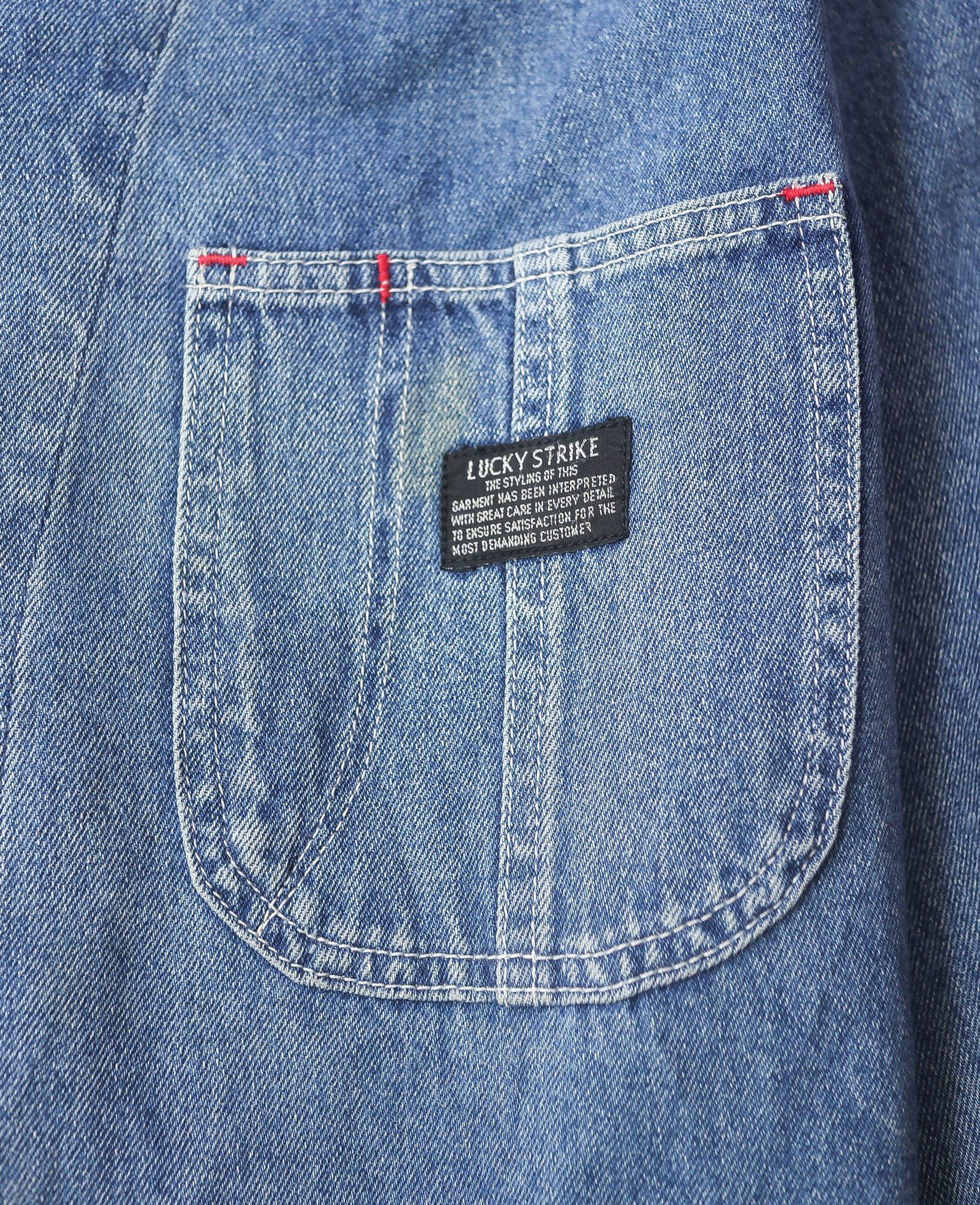 08.11.24 - VTG CHORE COAT DENIM JACKET - LUCKY STRIKE