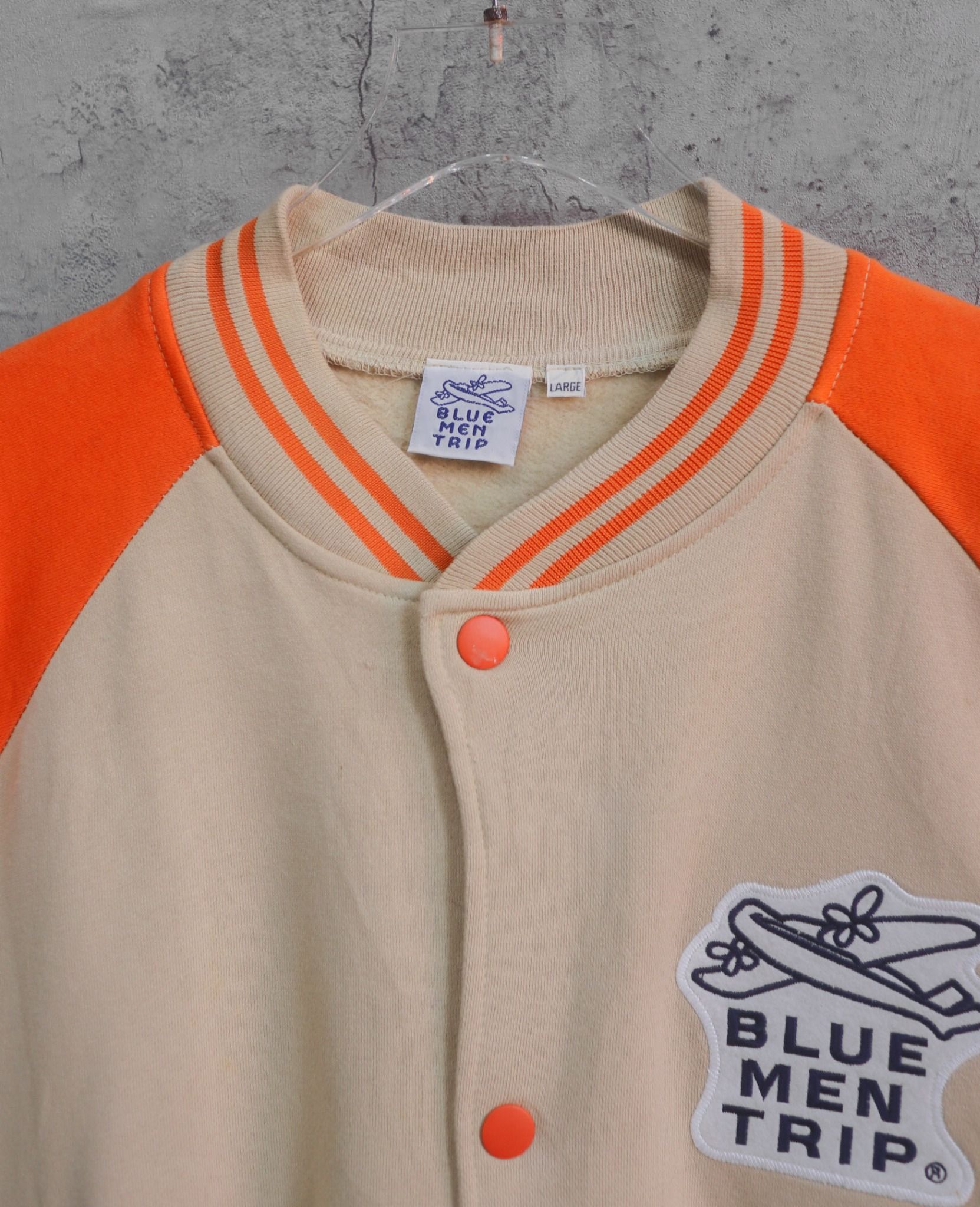 01.11.24 - VTG SS BASEBALL JACKET - BLUE MAN TRIP