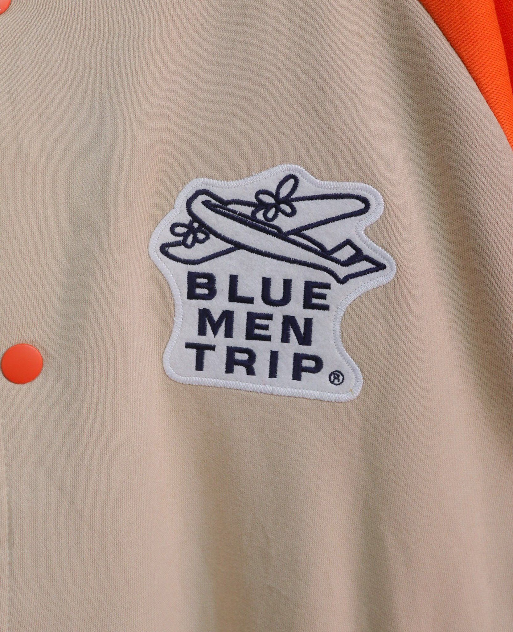 01.11.24 - VTG SS BASEBALL JACKET - BLUE MAN TRIP