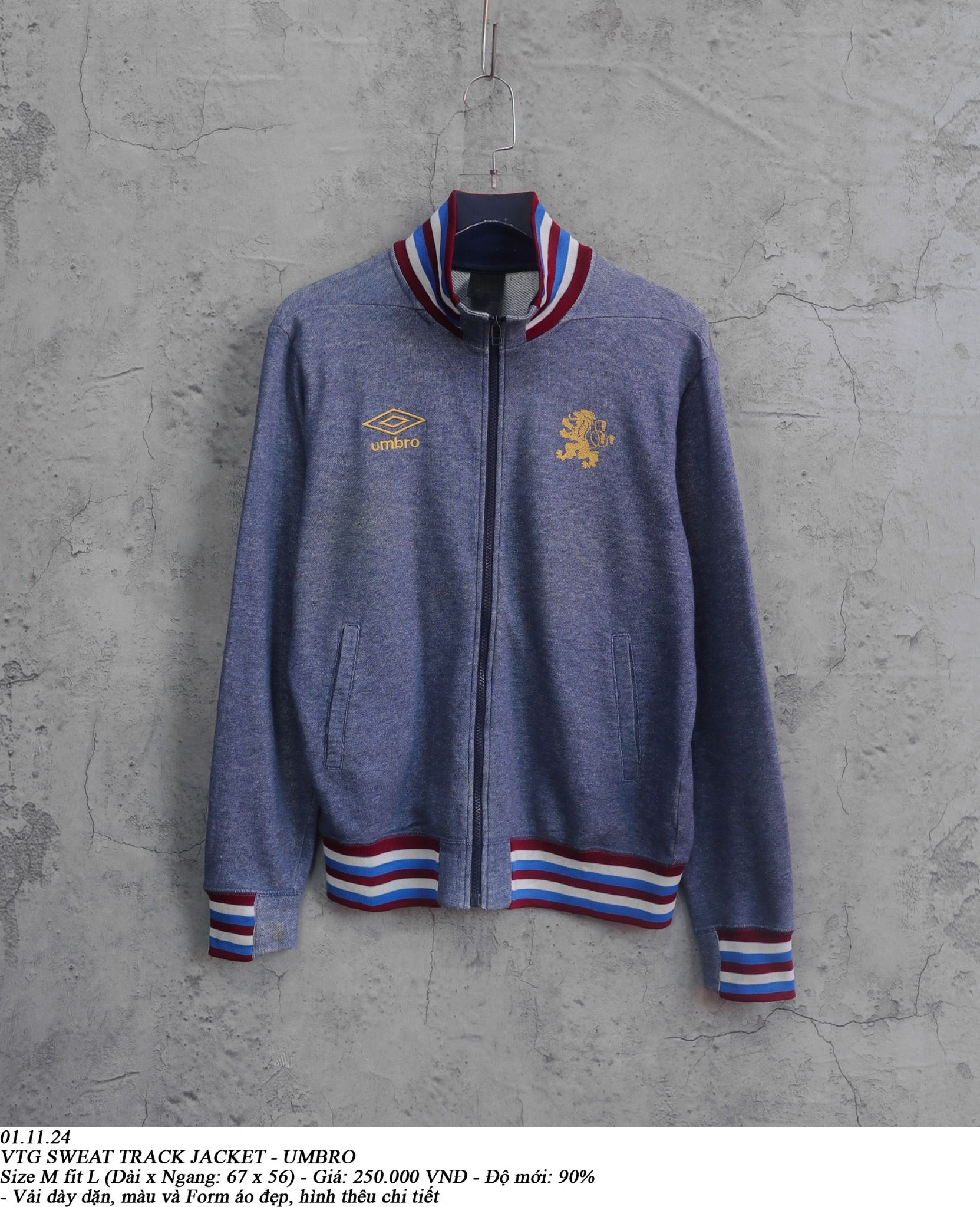 01.11.24 - VTG SWEAT TRACK JACKET - UMBRO