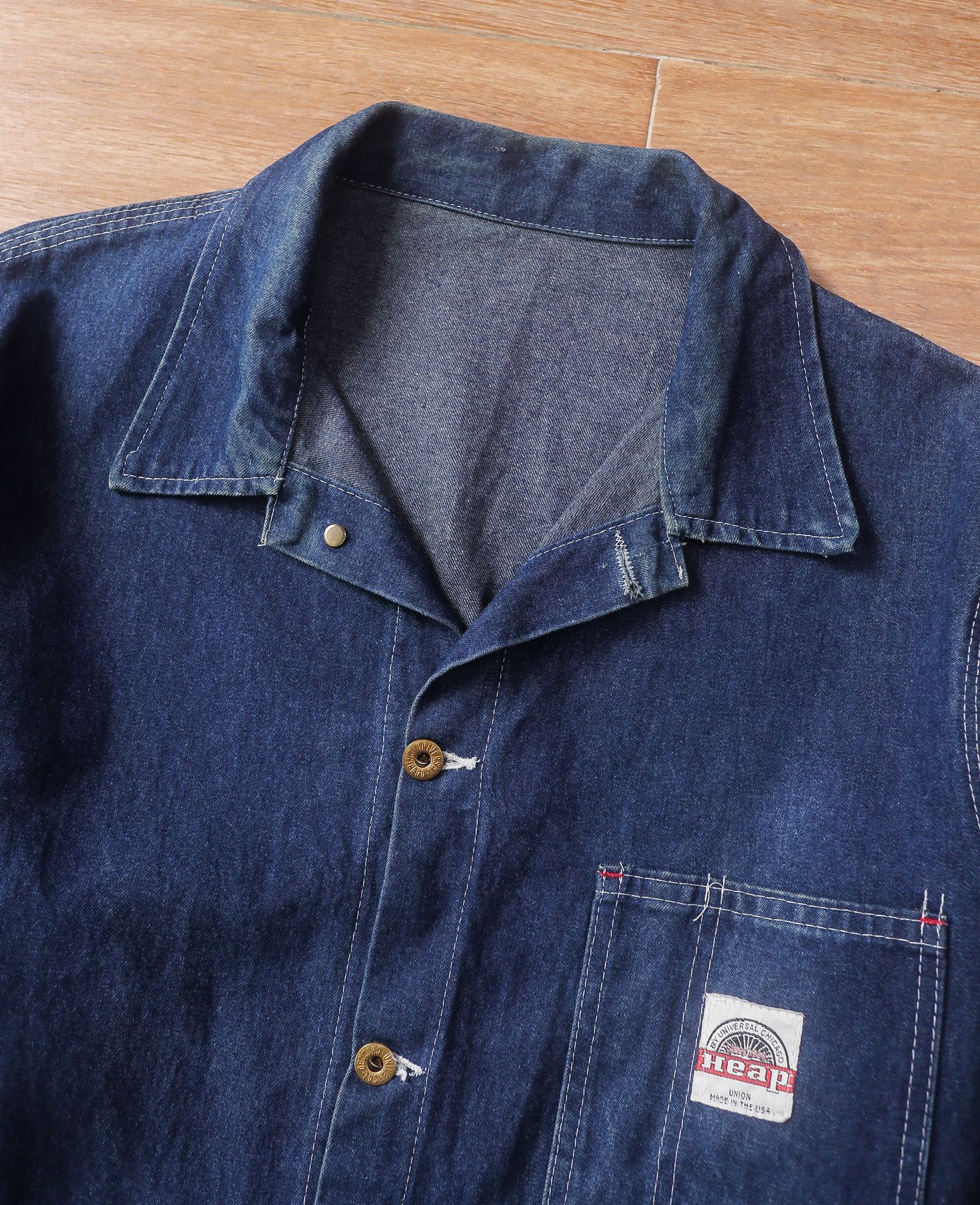08.11.24 - VTG CHORE COAT DENIM JACKET - HEAP