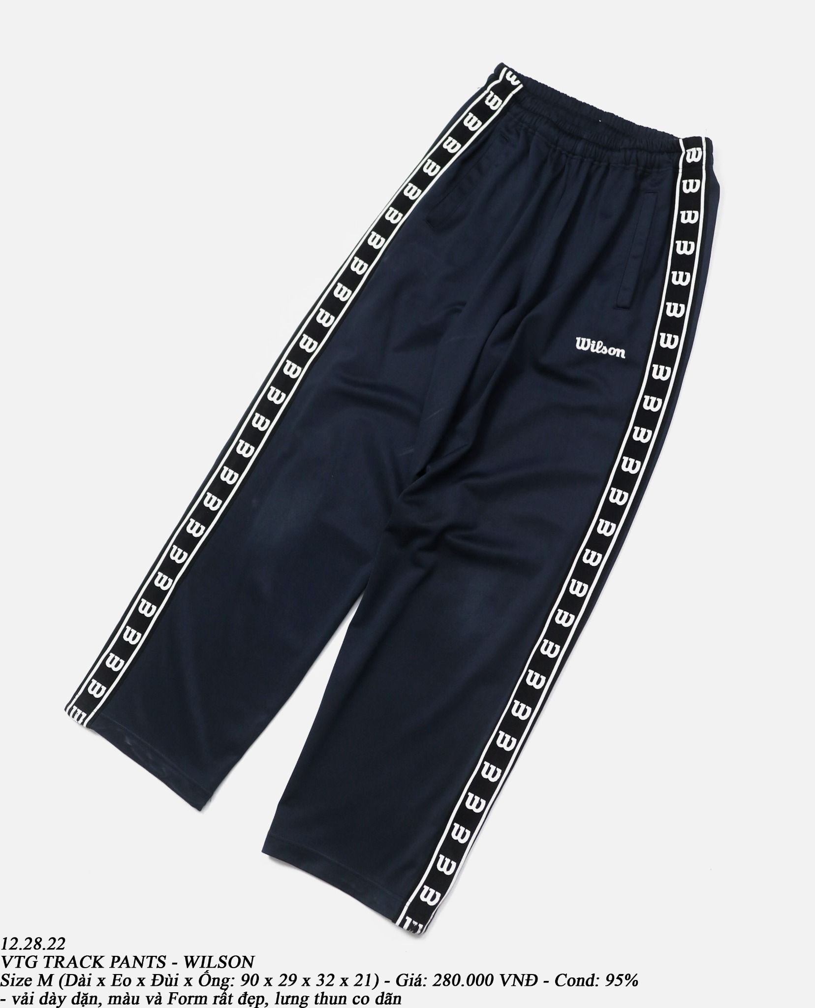 12.28.22 - VTG TRACK PANTS - WILSON