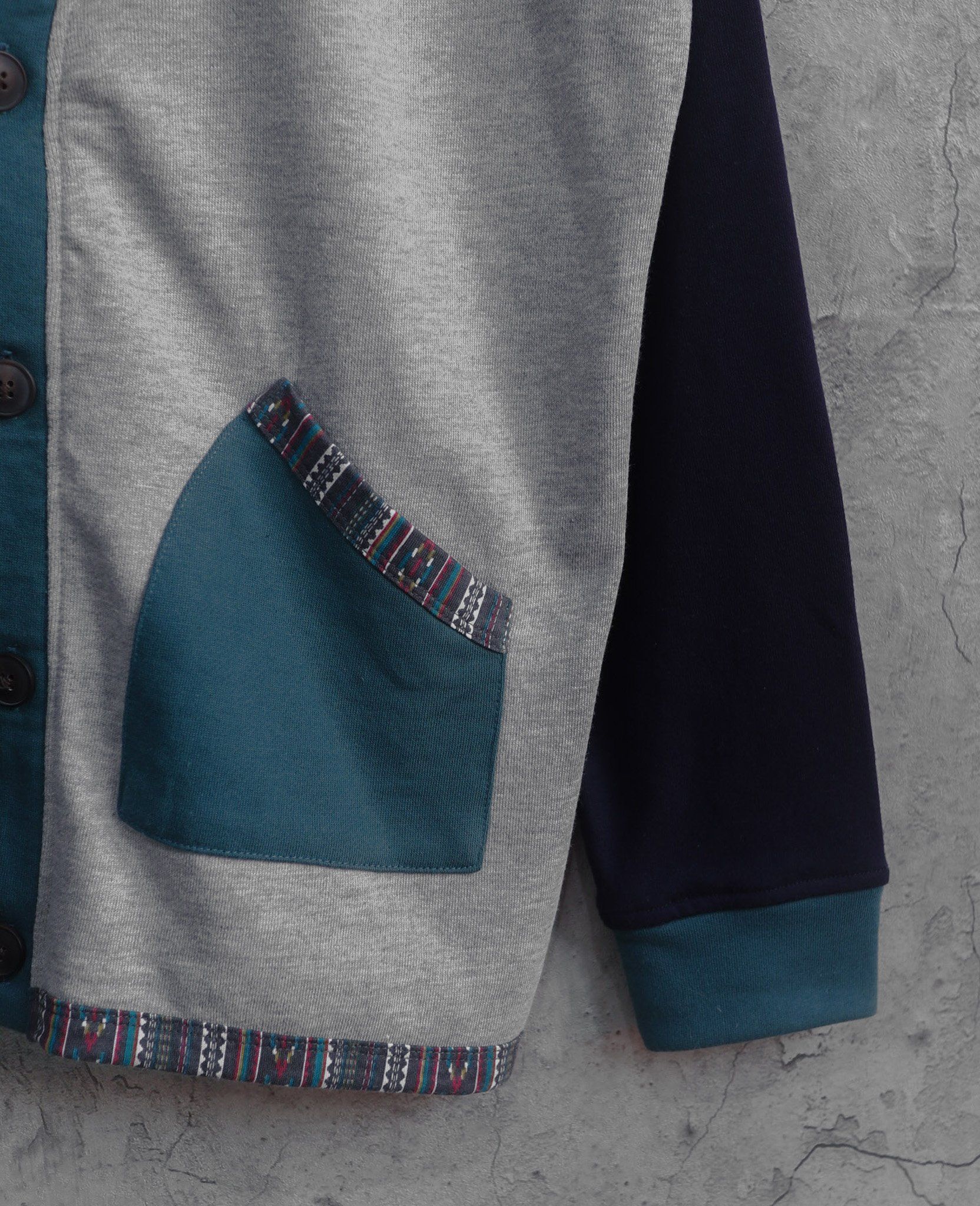 01.11.24 - VTG SWEAT CARDIGAN JACKET - POWER TO THE PEOPLE