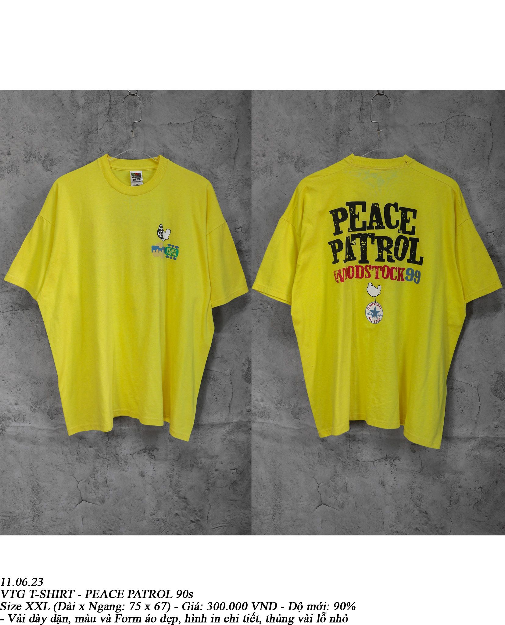 11.06.23 - VTG T-SHIRT - PEACE PATROL 90s