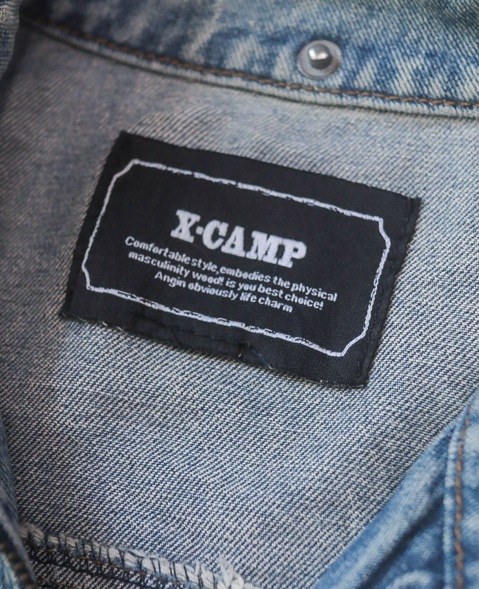 08.11.24 - VTG CROPPED DENIM JACKET - X-CAMP