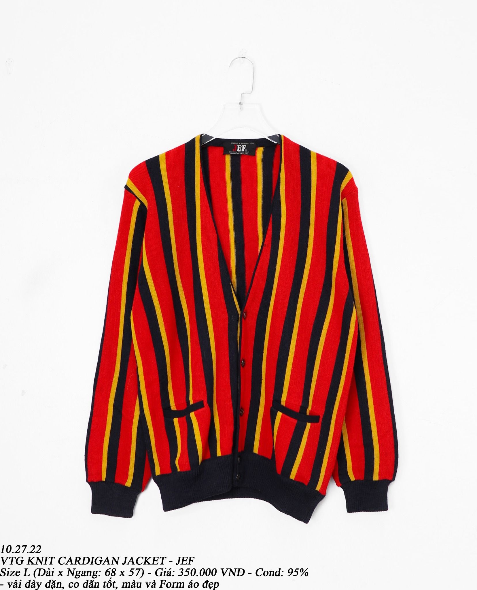 10.27.22 - VTG KNIT CARDIGAN JACKET - JEF