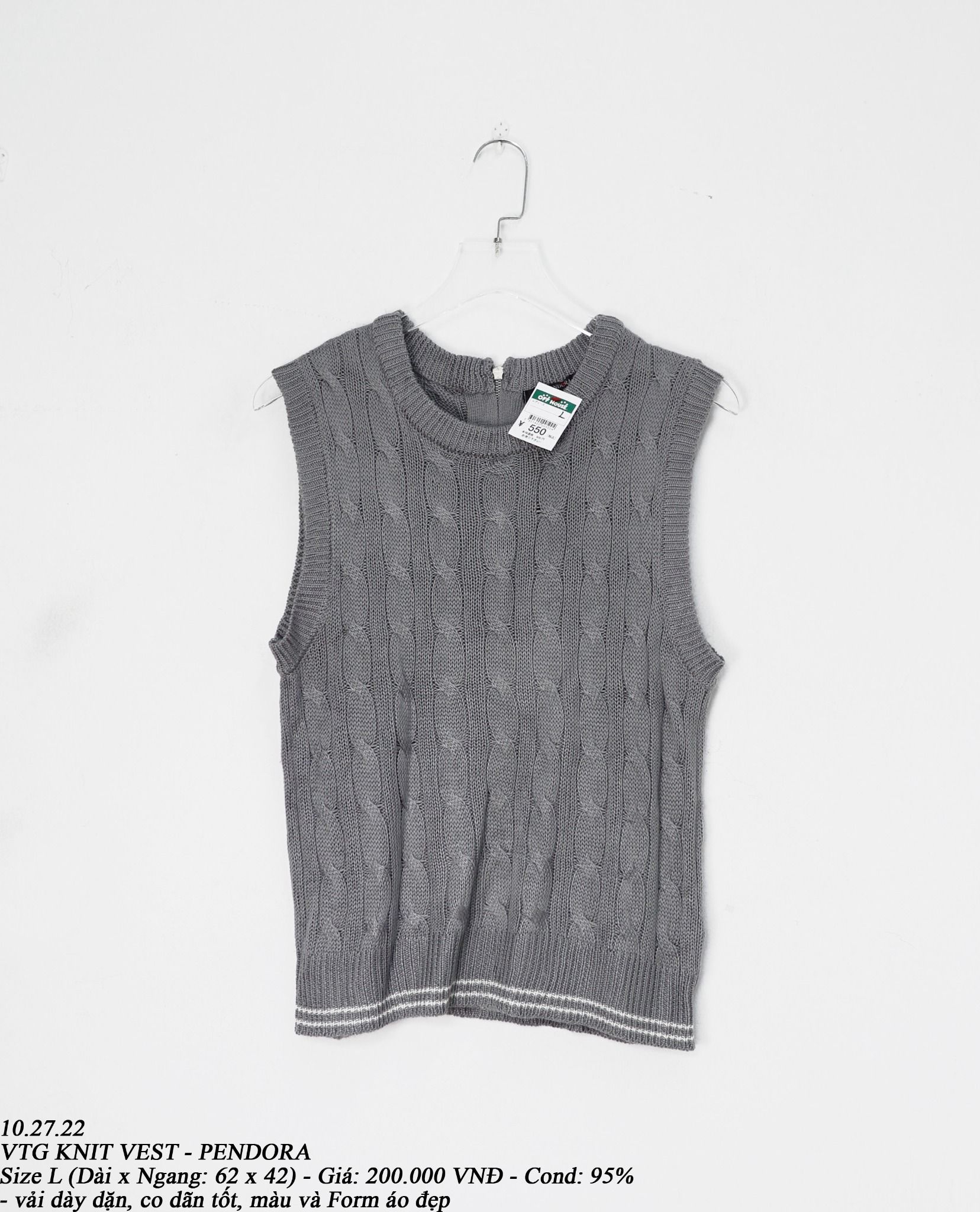 10.27.22 - VTG KNIT VEST - PENDORA