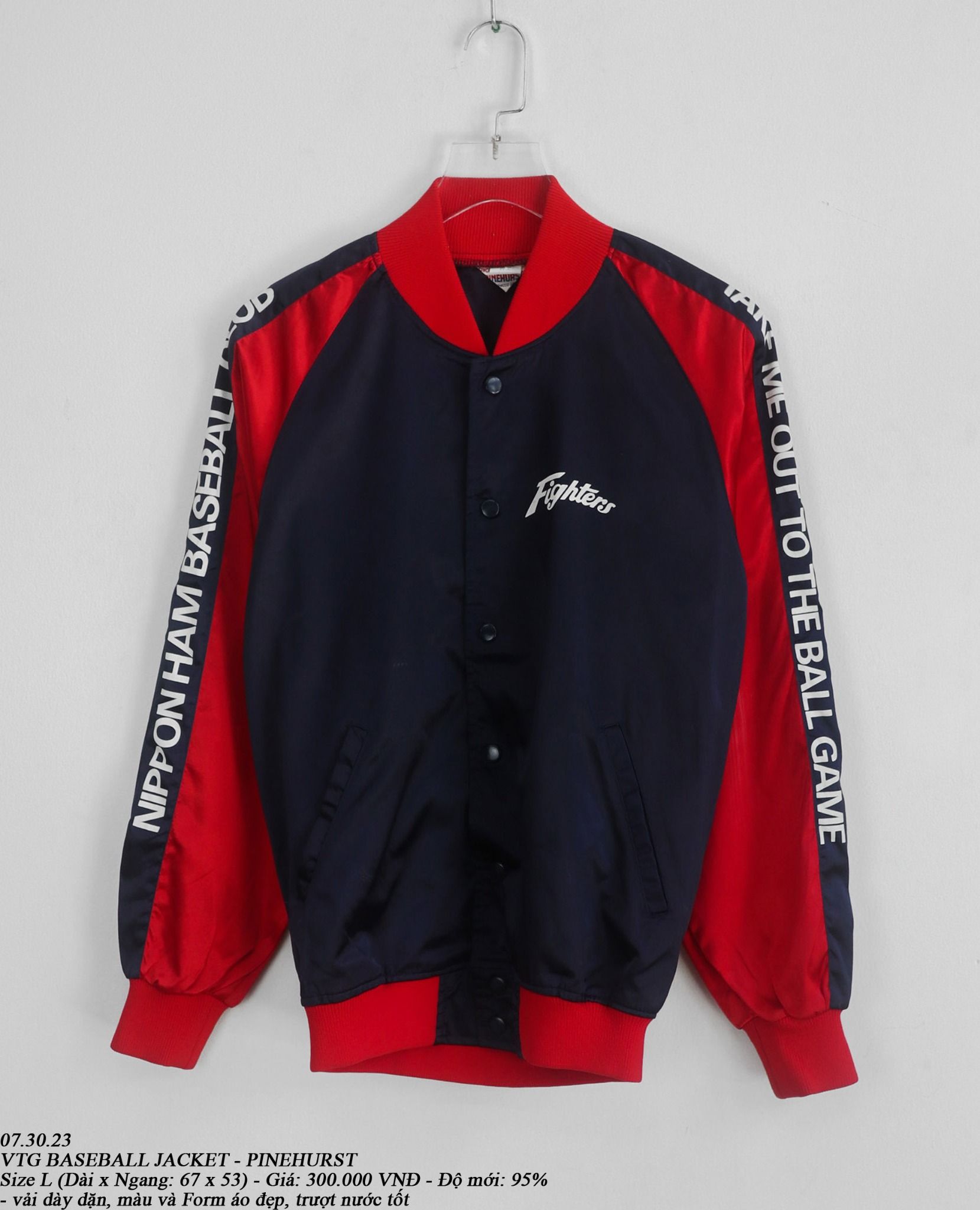 07.30.23 - VTG BASEBALL JACKET - PINEHURST
