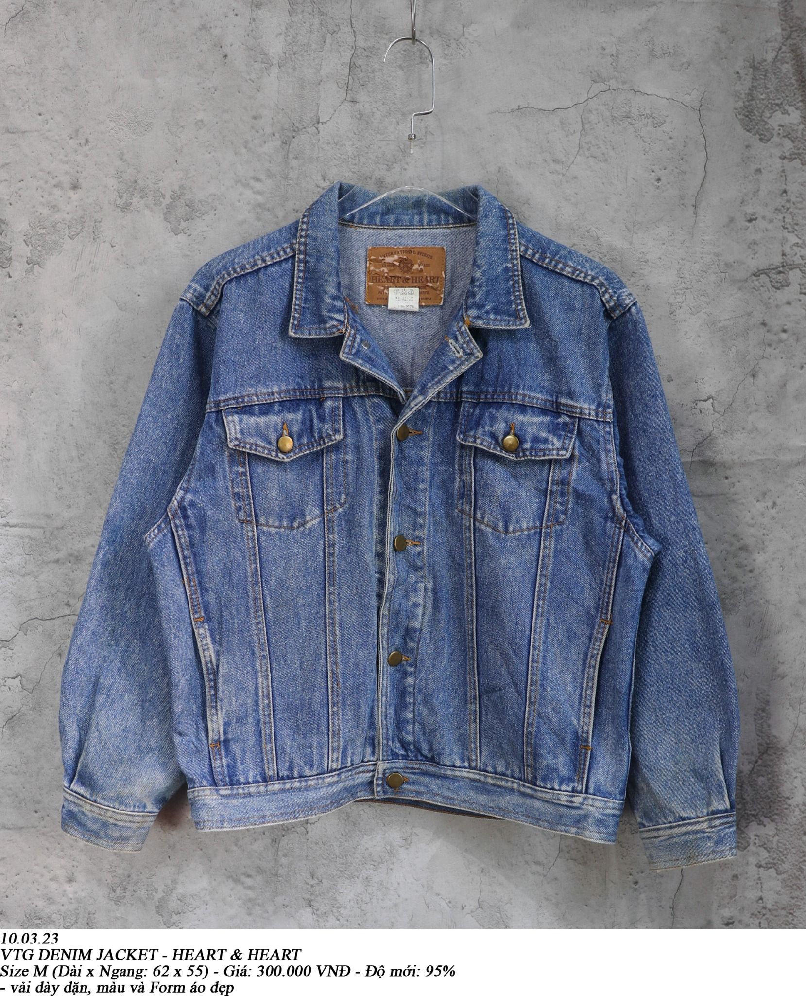 10.03.23 - VTG DENIM JACKET - HEART & HEART