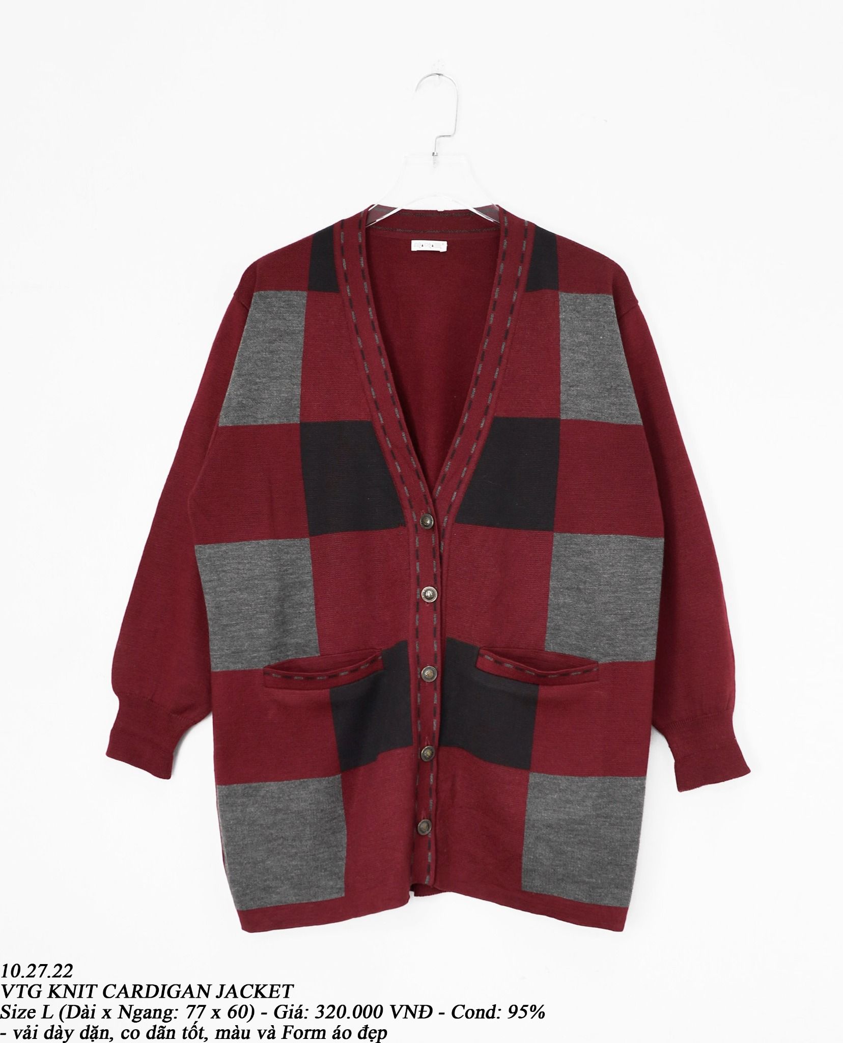 10.27.22 - VTG KNIT CARDIGAN JACKET