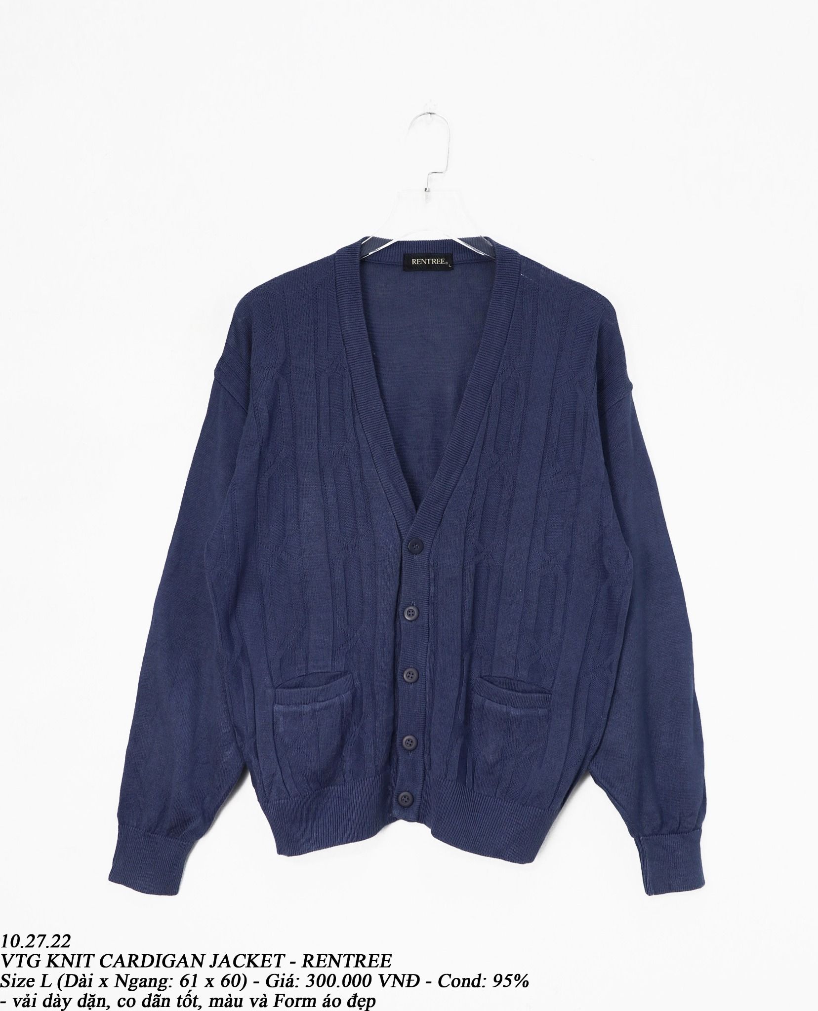 10.27.22 - VTG KNIT CARDIGAN JACKET - RENTREE