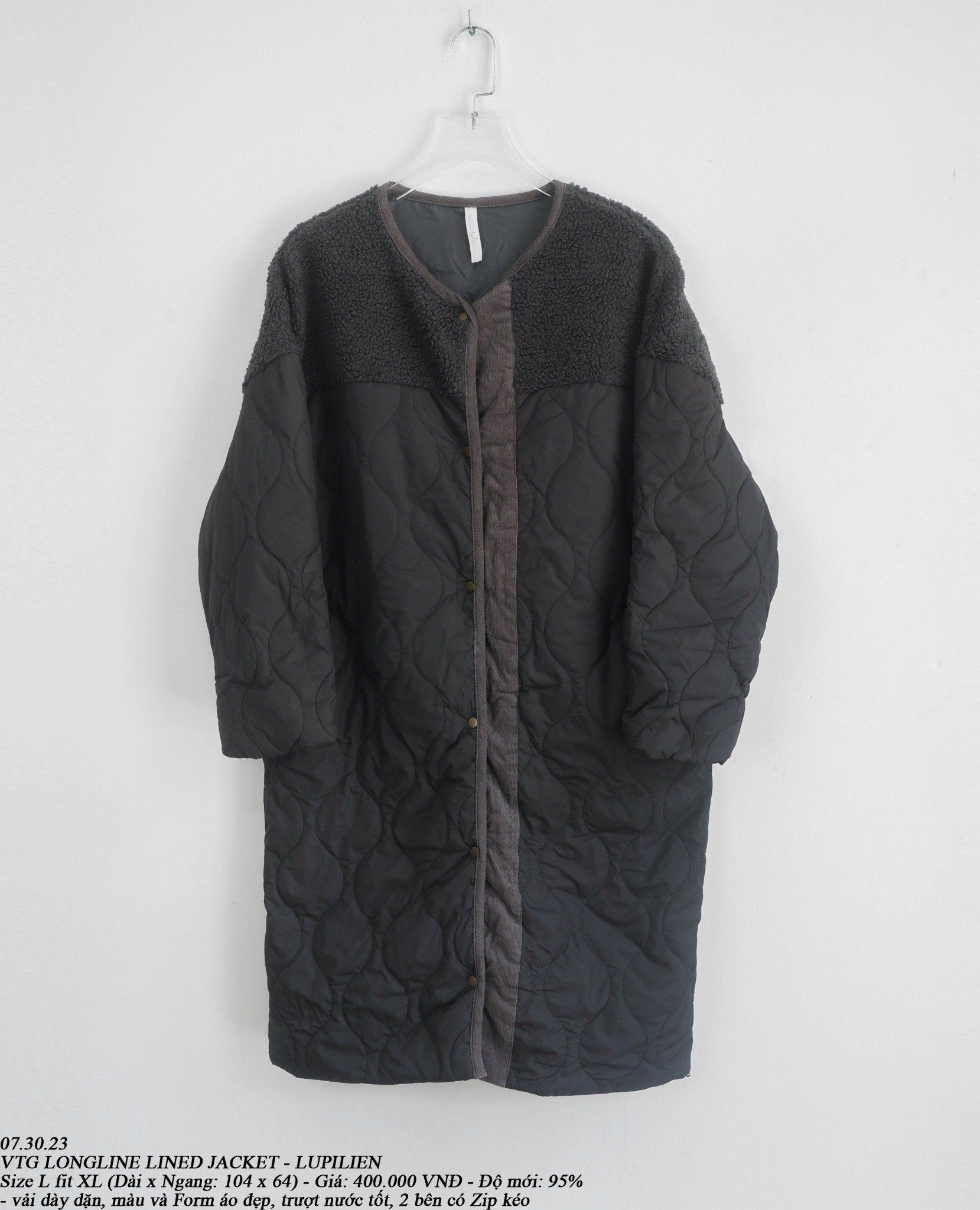 07.30.23 - VTG LONGLINE LINED JACKET - LUPILIEN