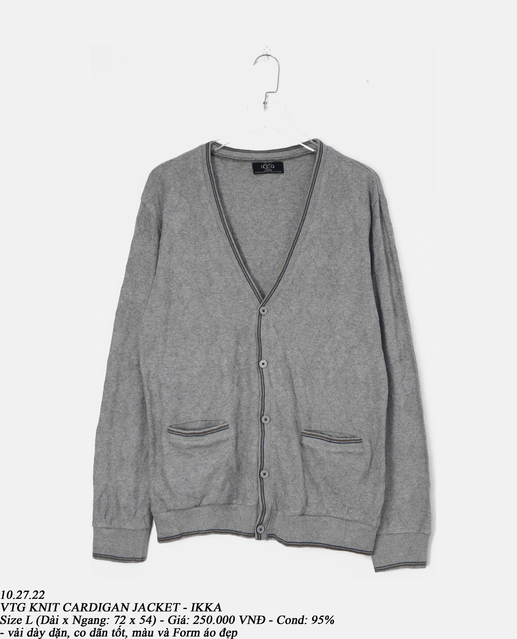 10.27.22 - VTG KNIT CARDIGAN JACKET - IKKA