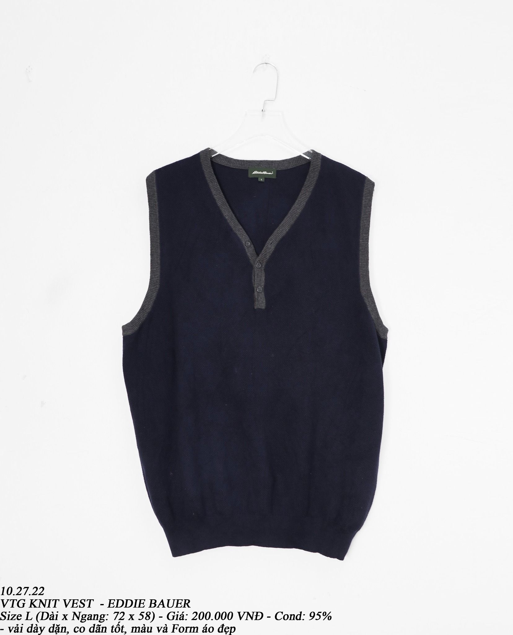 10.27.22 - VTG KNIT VEST - EDDIE BAUER