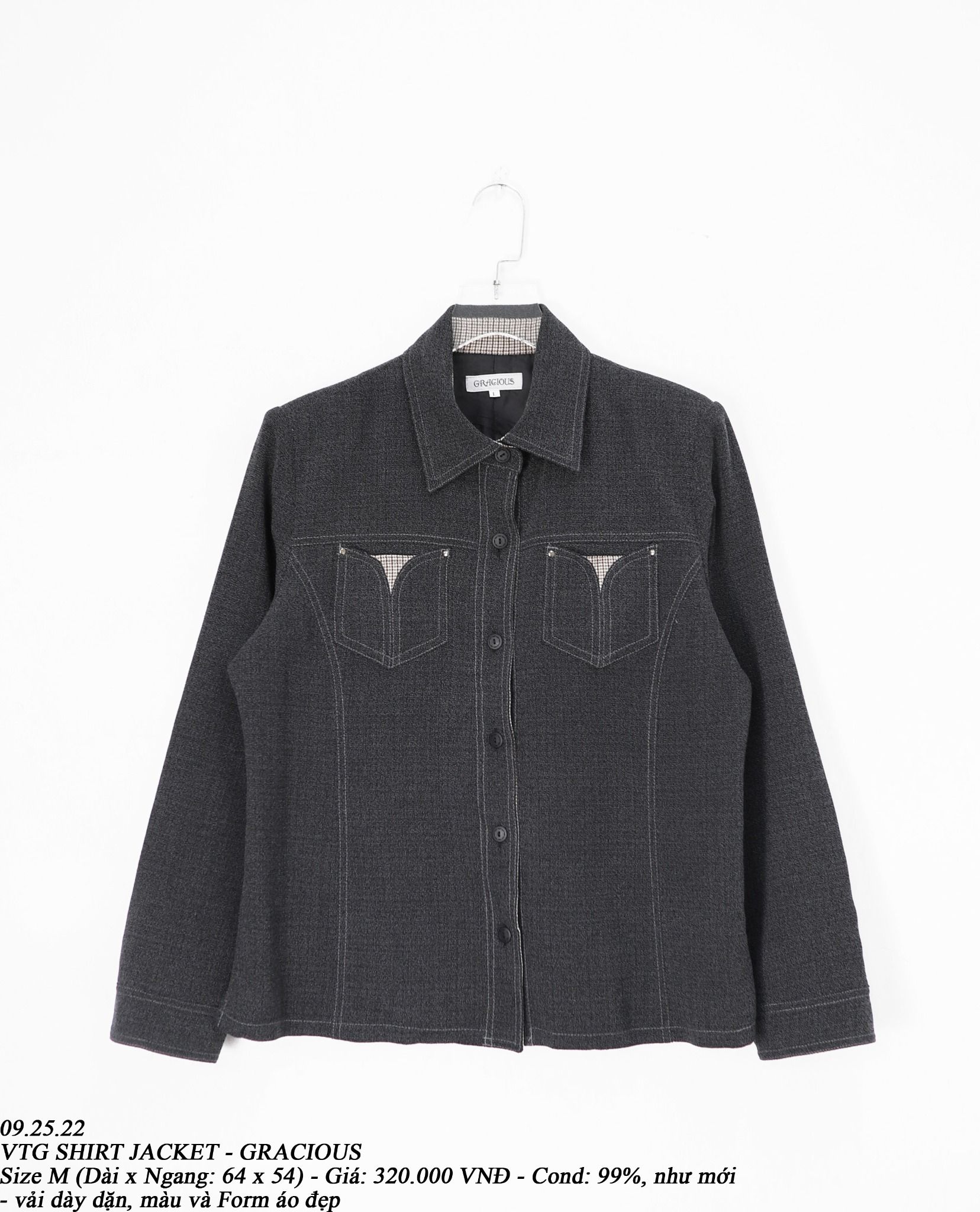 09.25.22 - VTG SHIRT JACKET - GRACIOUS