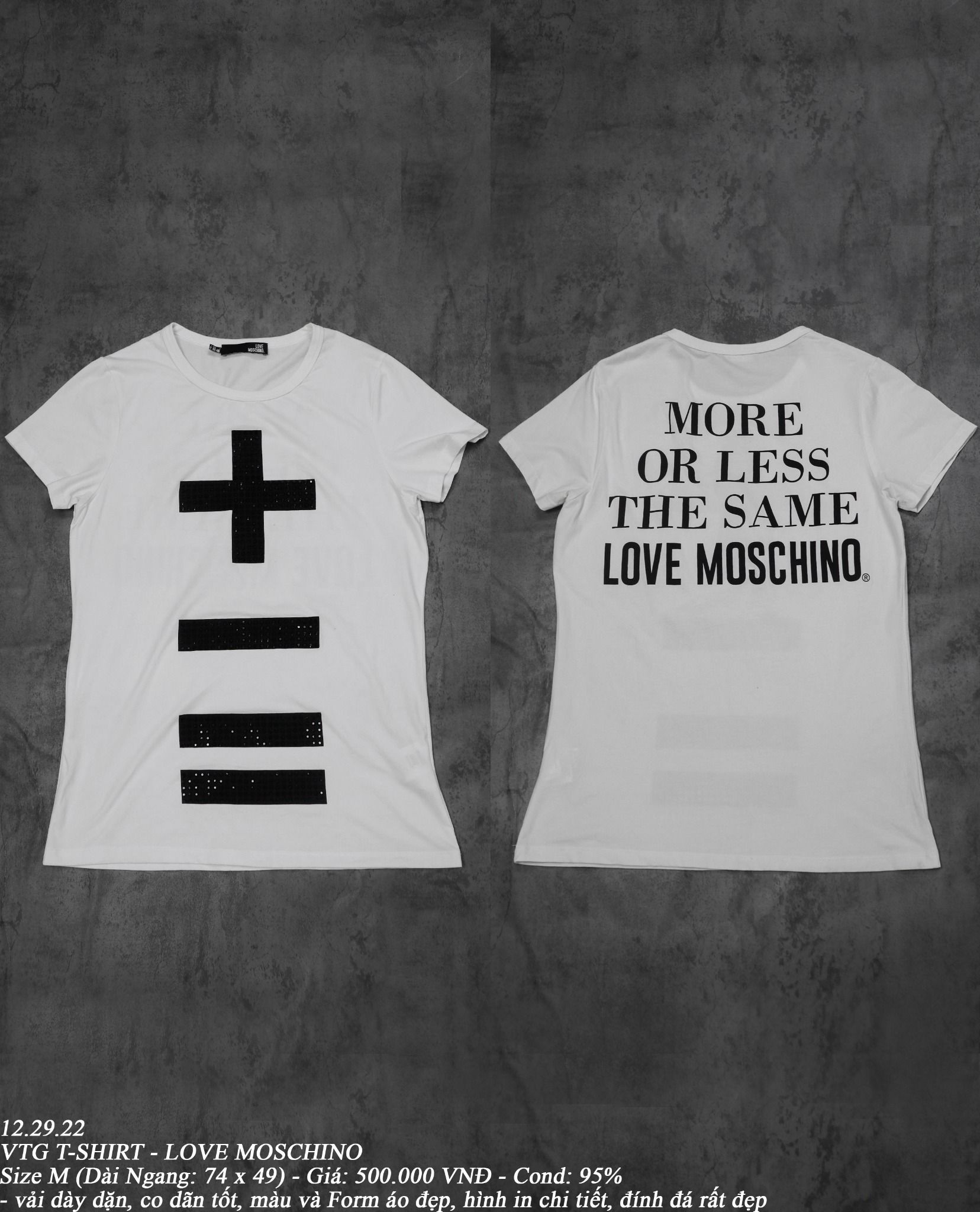 12.29.22 - VTG T-SHIRT - LOVE MOSCHINO