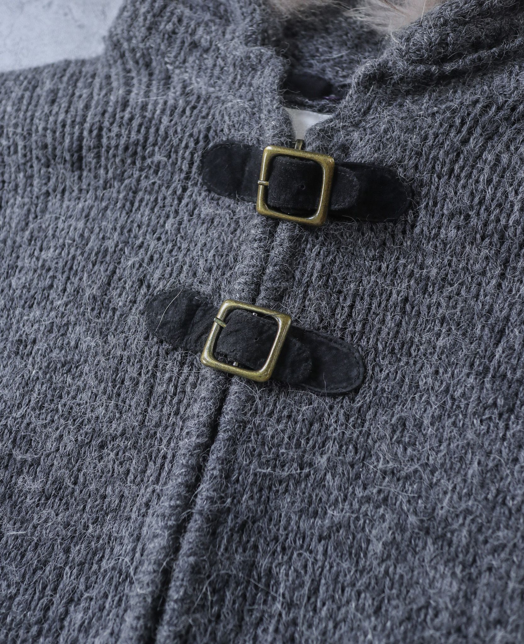 02.23.24 - VTG KNIT PONCHO JACKET - TRANNA
