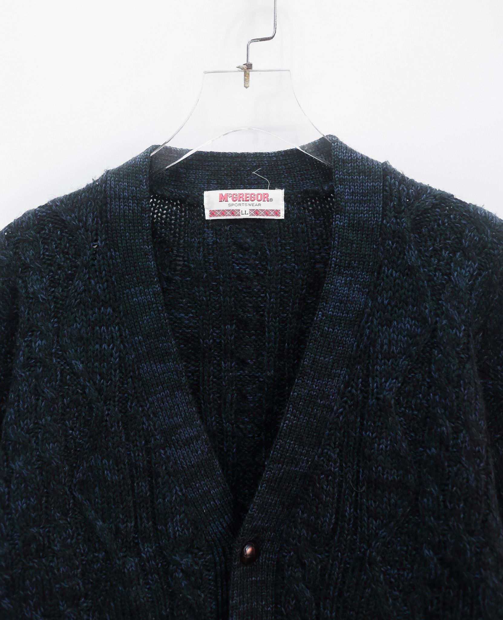 08.16.24 - VTG KNIT CARDIGAN JACKET - McGREGOR 90s