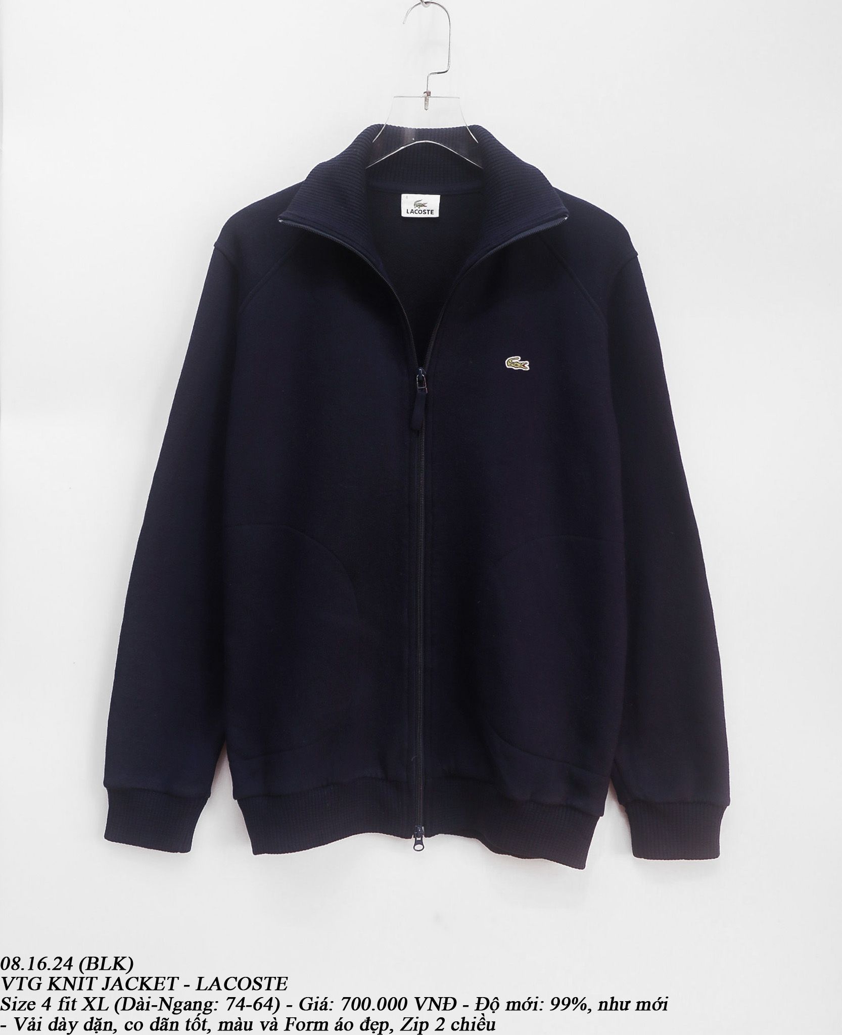 08.16.24 - VTG KNIT JACKET - LACOSTE