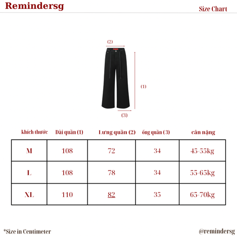 QUẦN JEAN REMINDER ‘ BASIC ‘ MÀU ĐEN DÀI SẢN PHẨM CHÍNH HÃNG