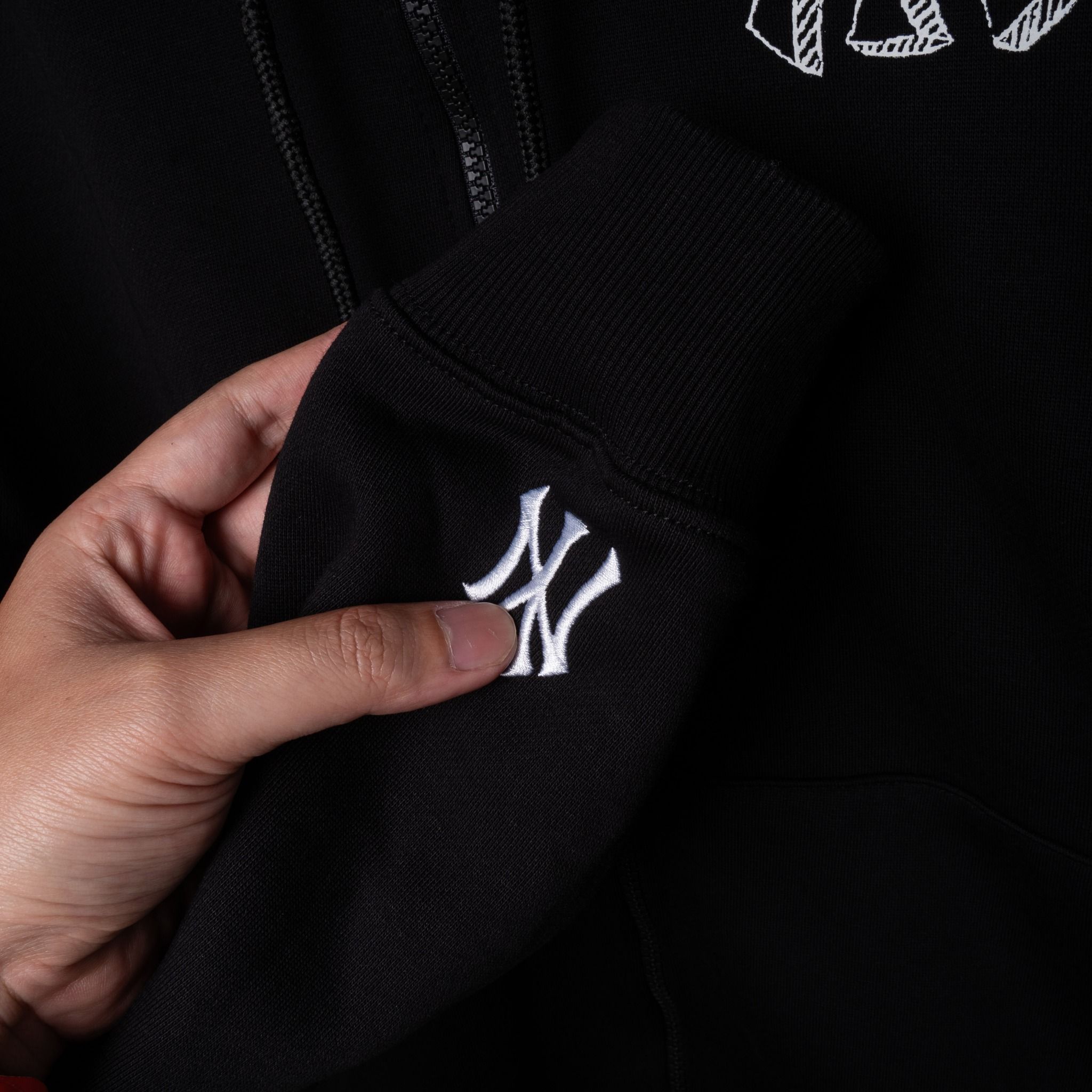 Hoodie Zip NEW.ERA Up Logo NY