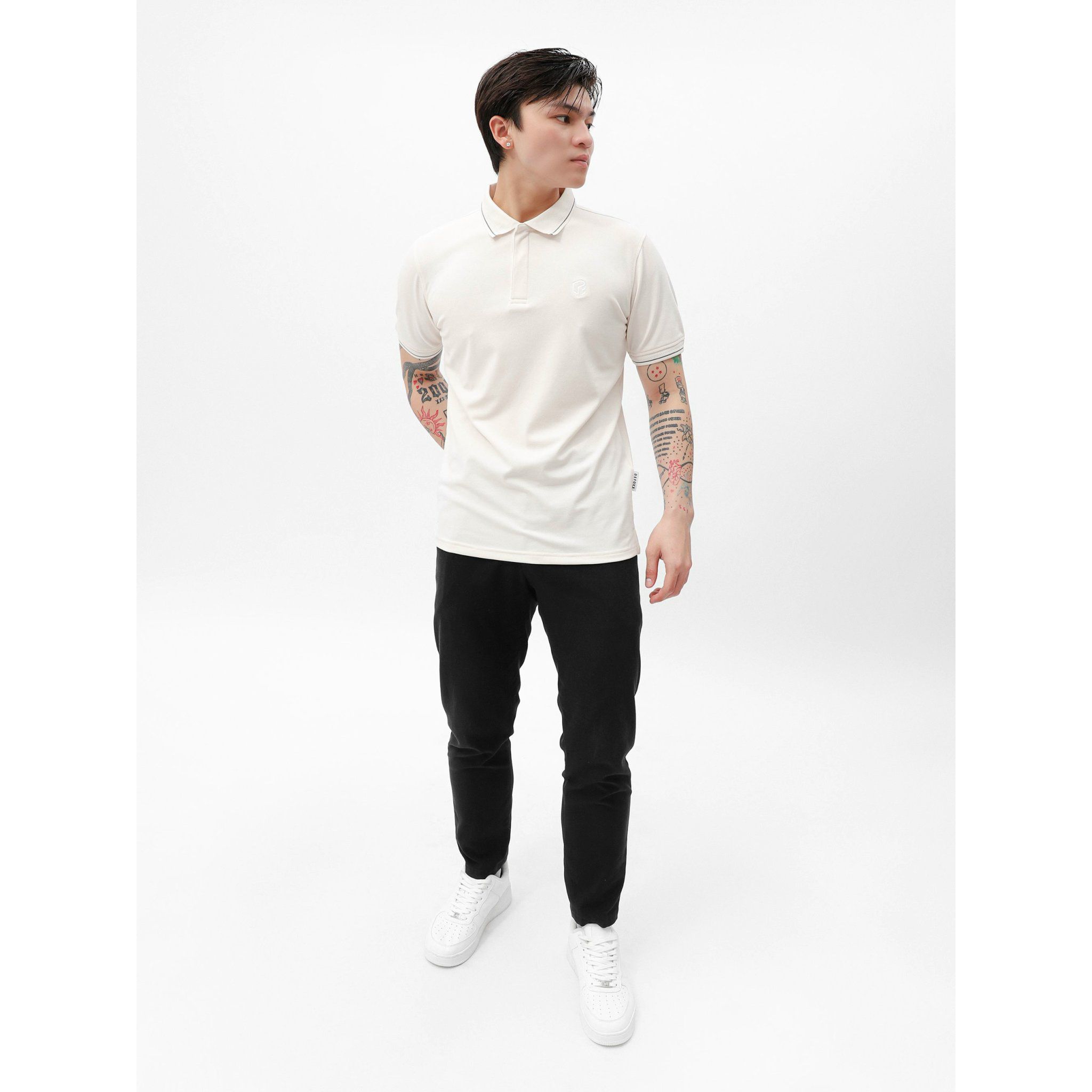 Polo DEFOXX Bo Dệt Phối Viền