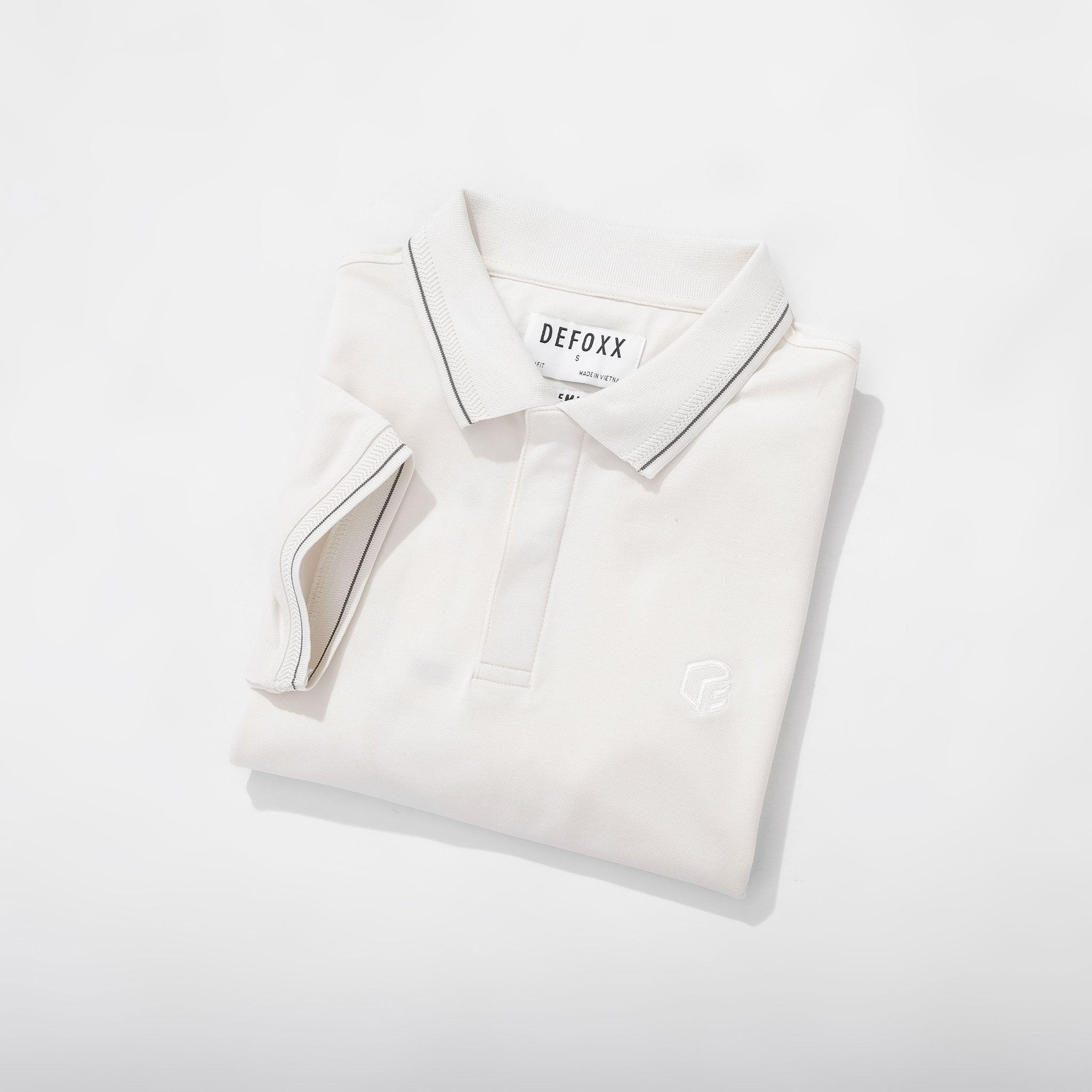 Polo DEFOXX Bo Dệt Phối Viền