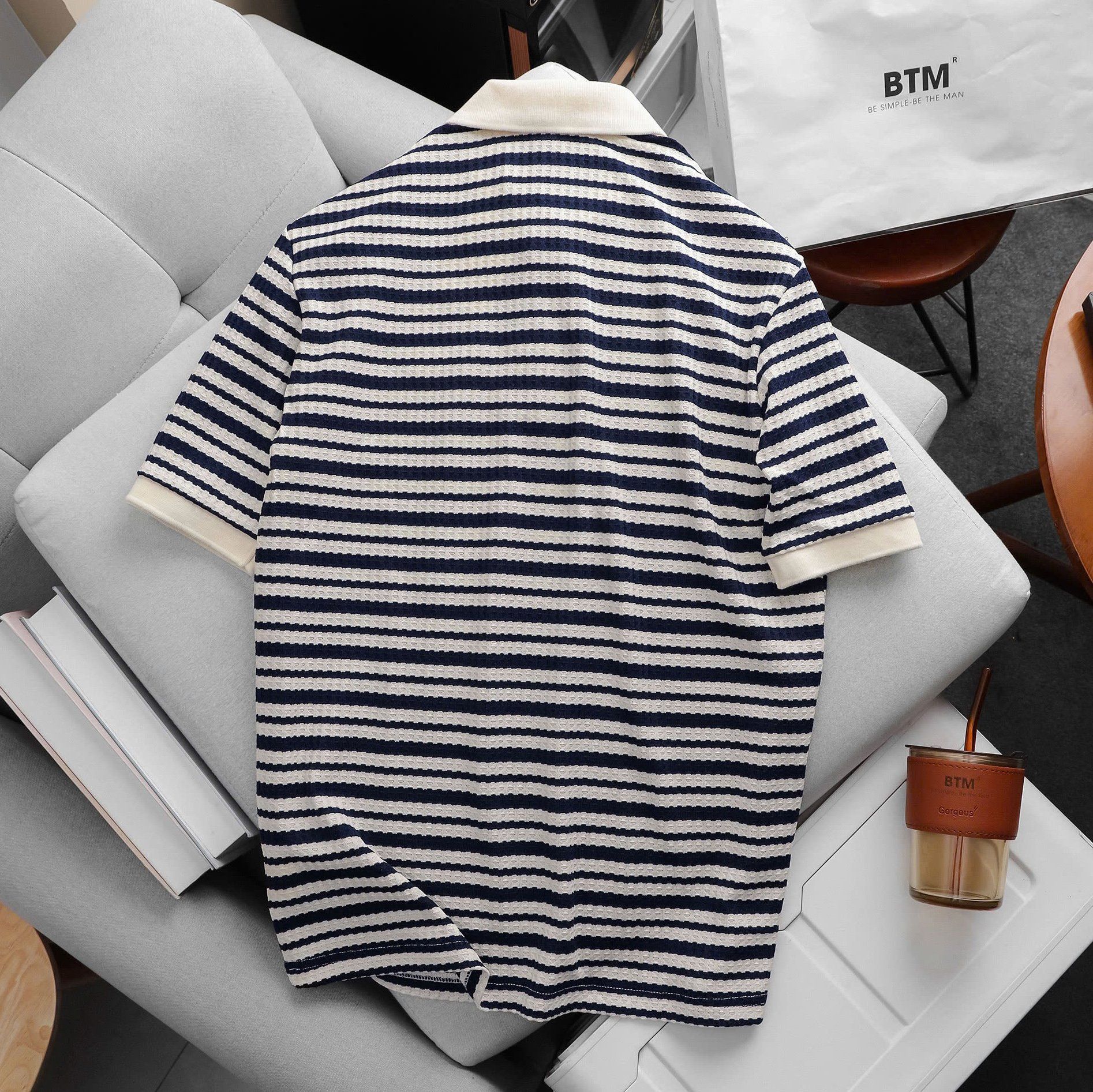 Polo BTM Striped Jacquard