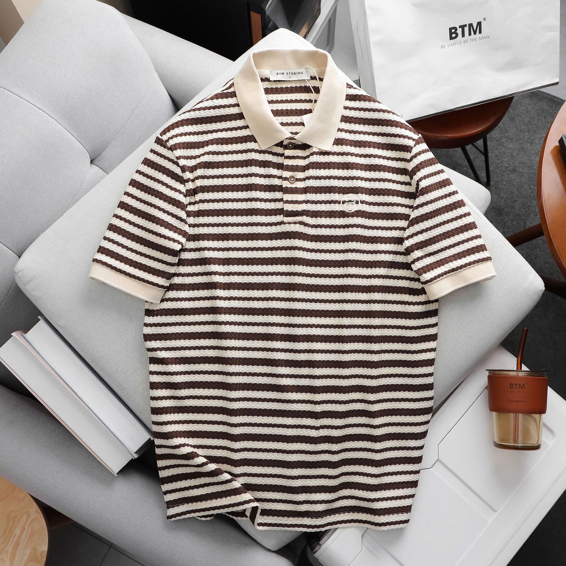 Polo BTM Striped Jacquard