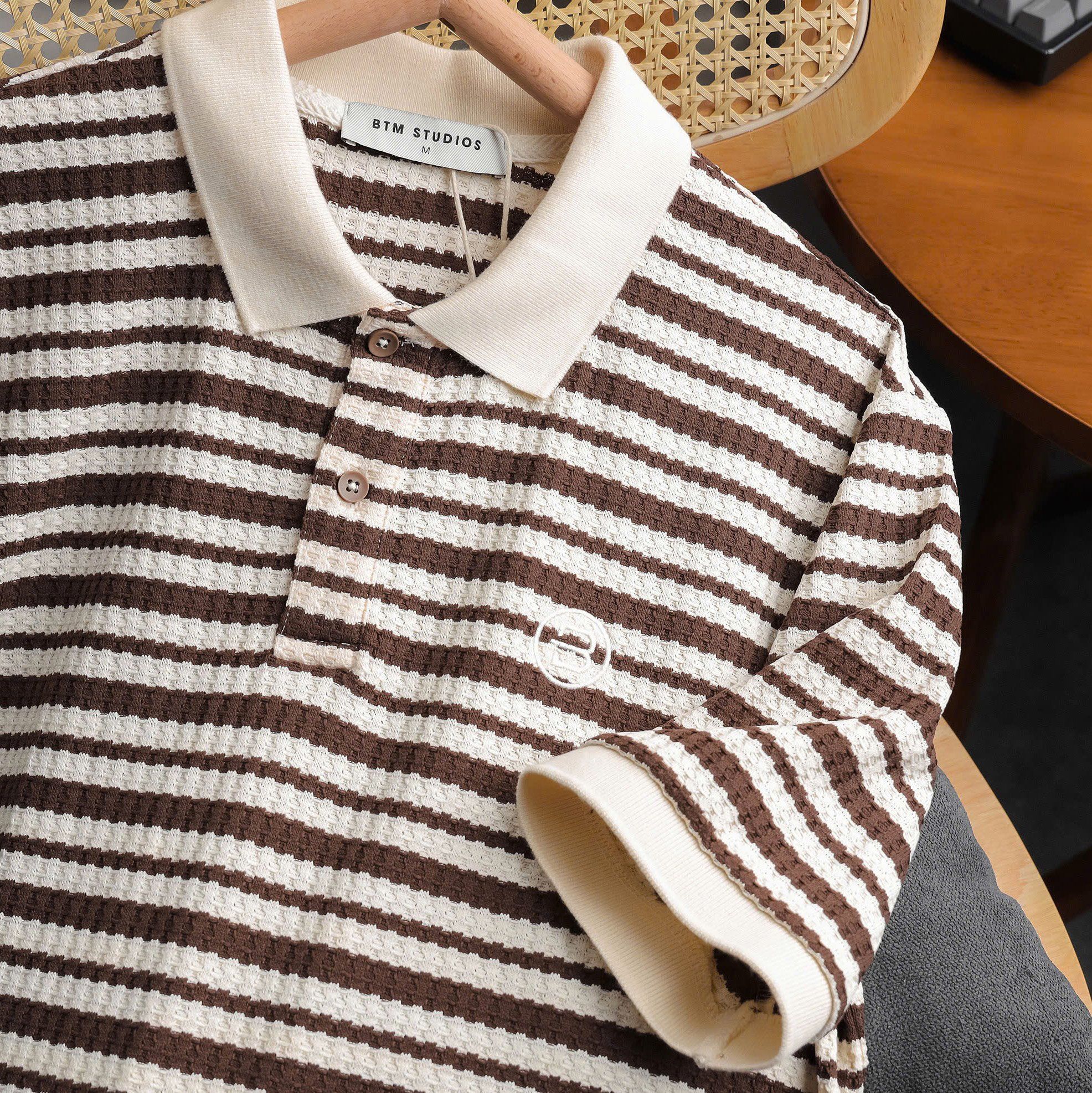 Polo BTM Striped Jacquard