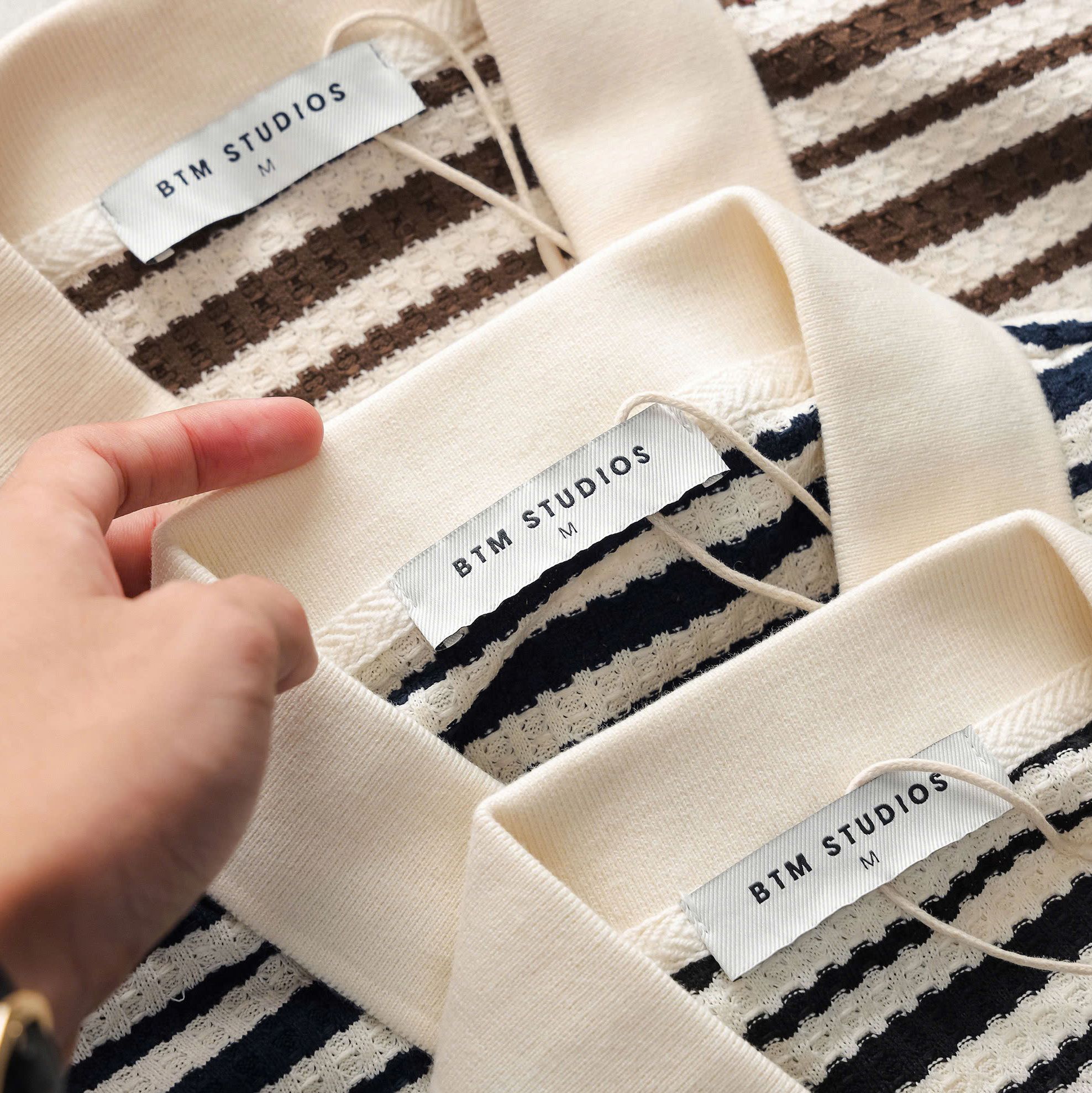Polo BTM Striped Jacquard