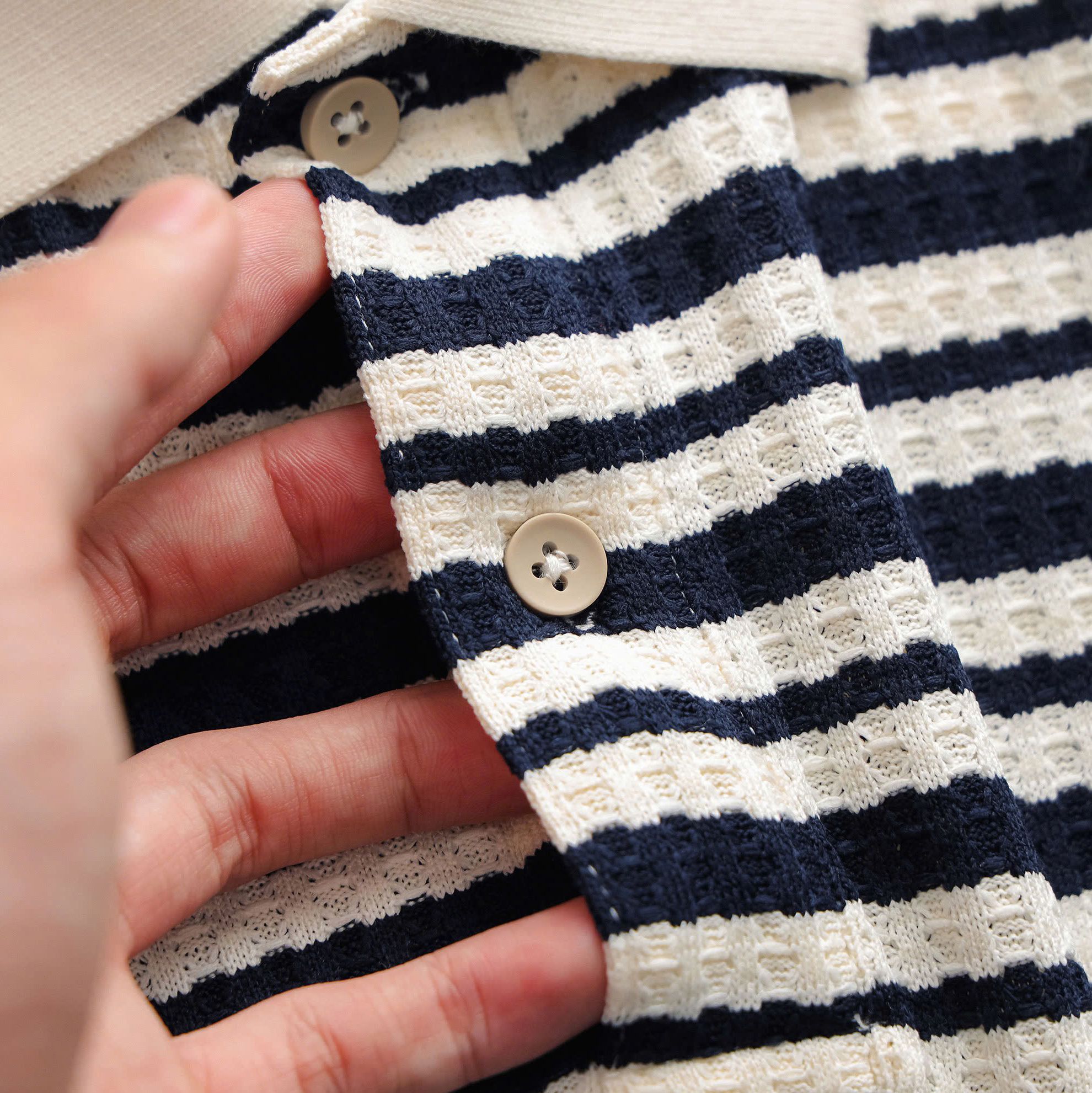 Polo BTM Striped Jacquard