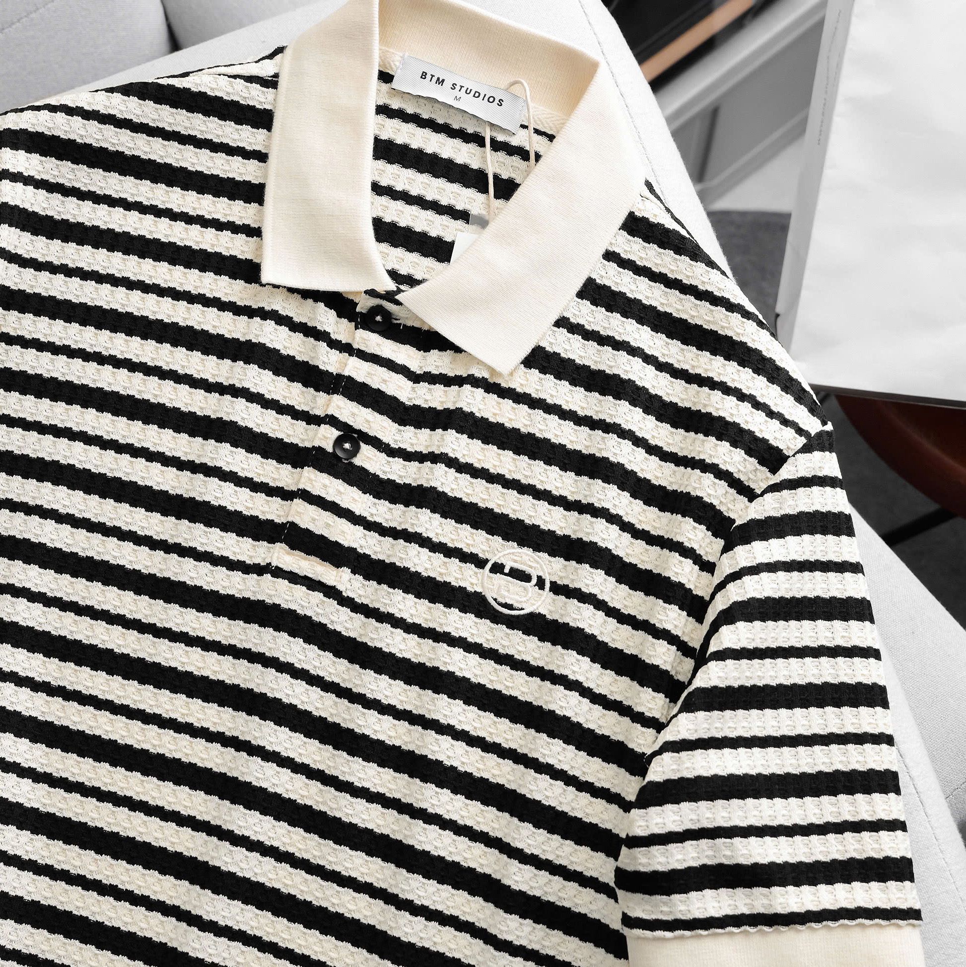 Polo BTM Striped Jacquard