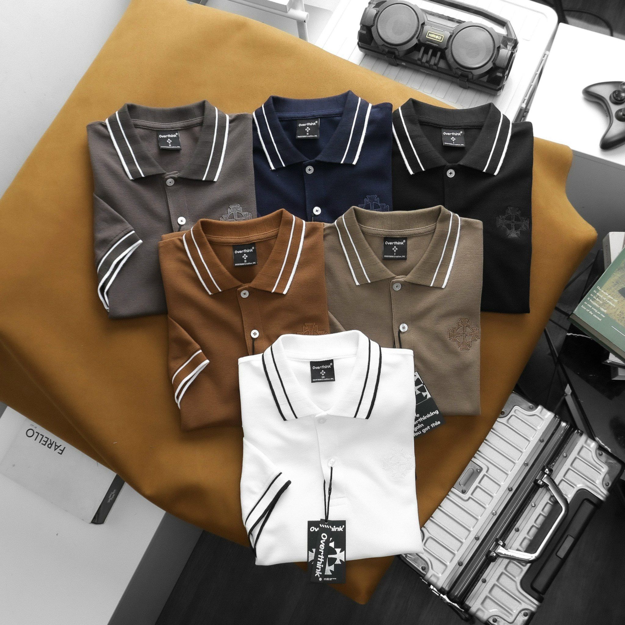 Polo OVERTHING Logo Thêu