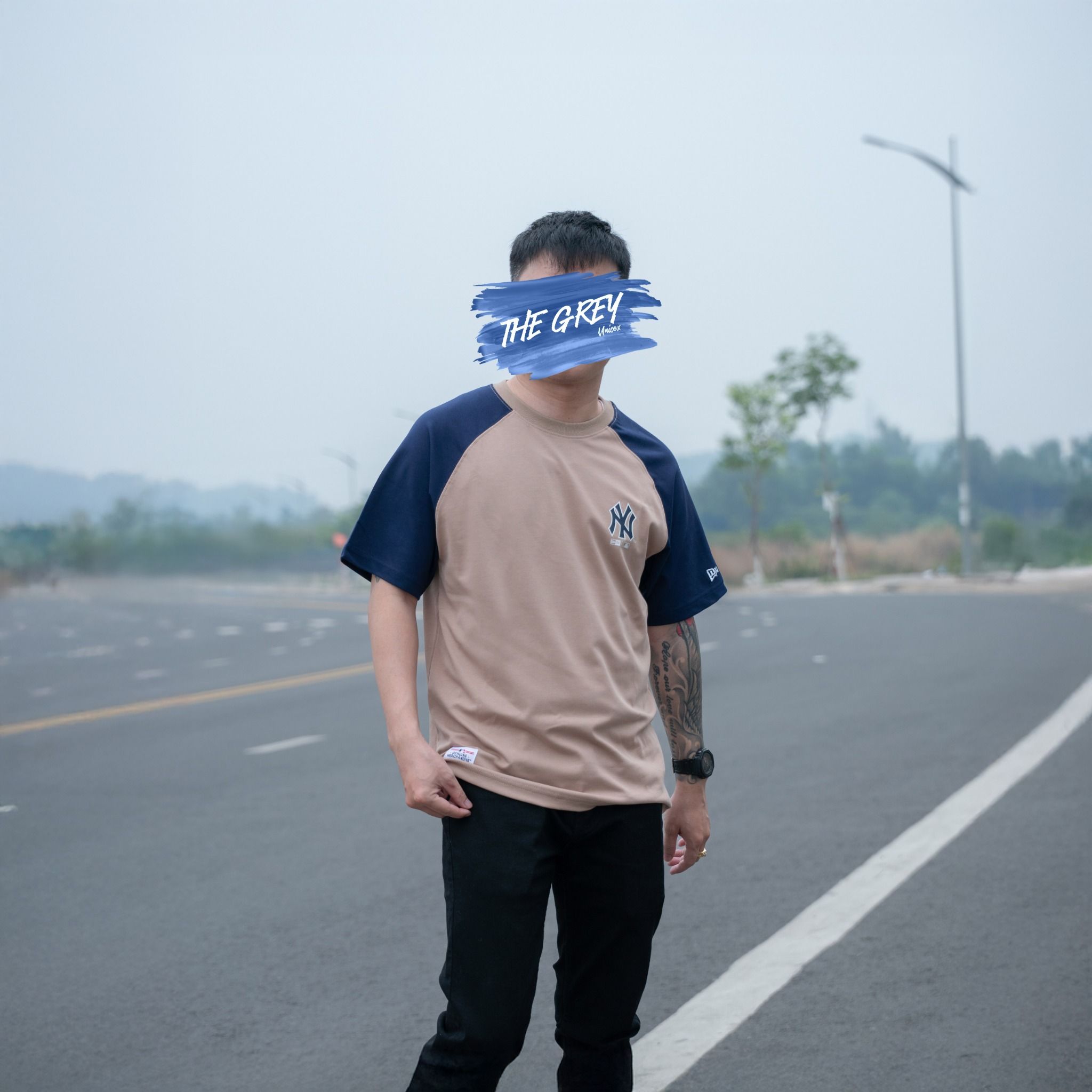 Tee NEW.ERA Logo NY Raglan