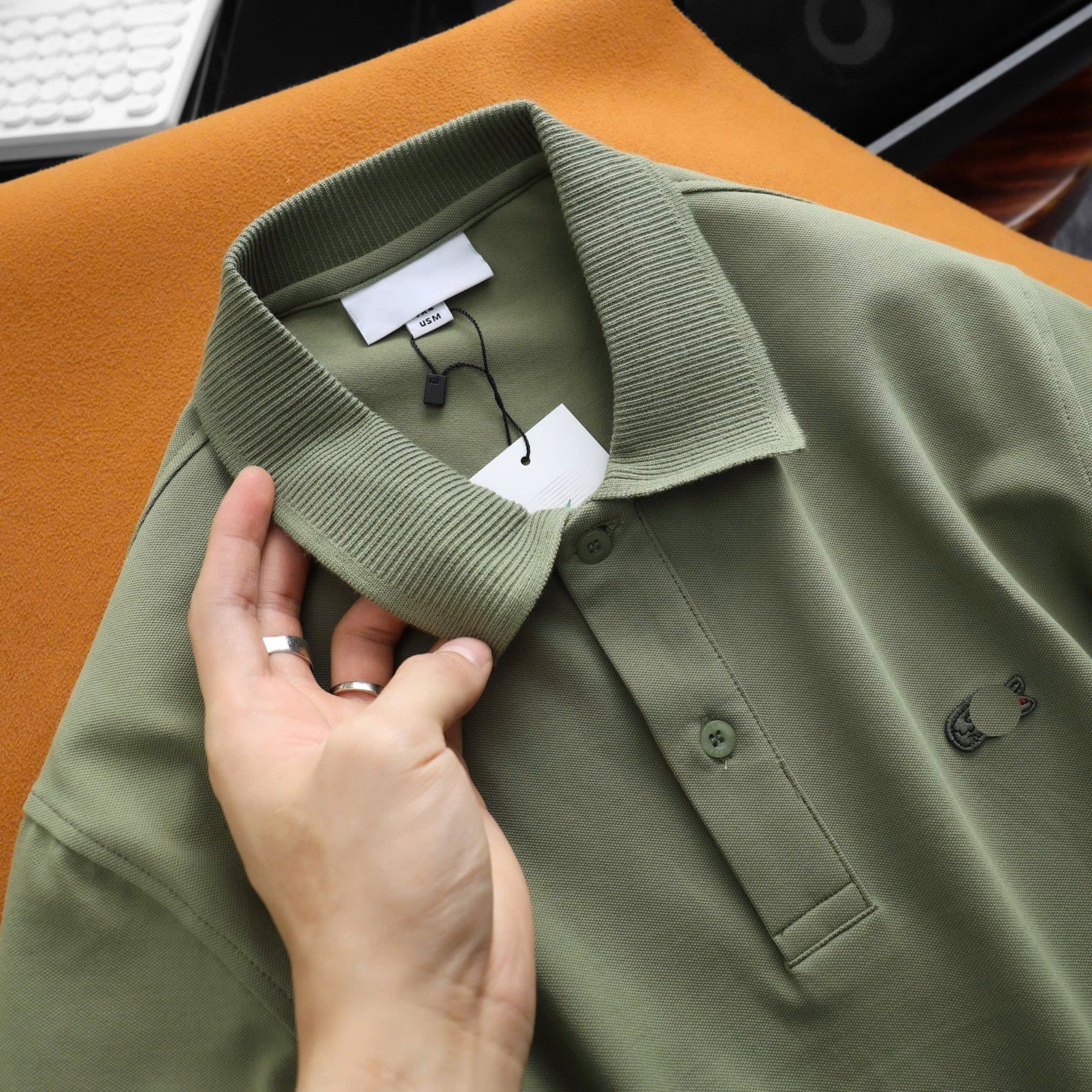 Polo LACOSTE Cổ Dệt Basic