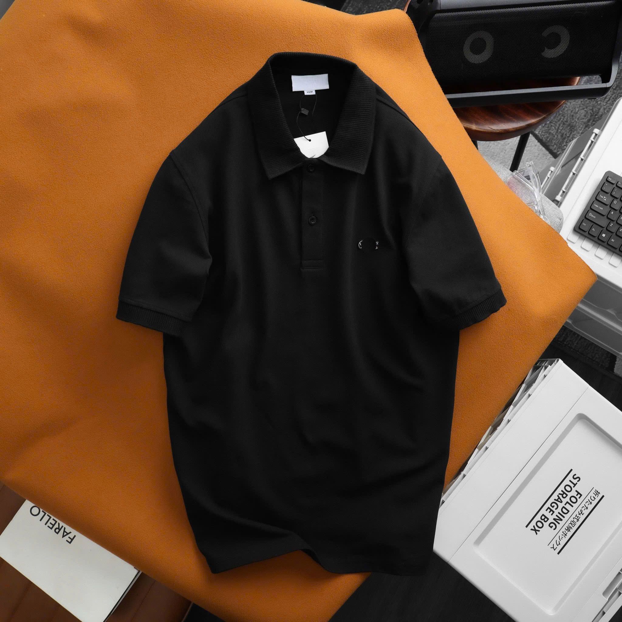 Polo LACOSTE Cổ Dệt Basic