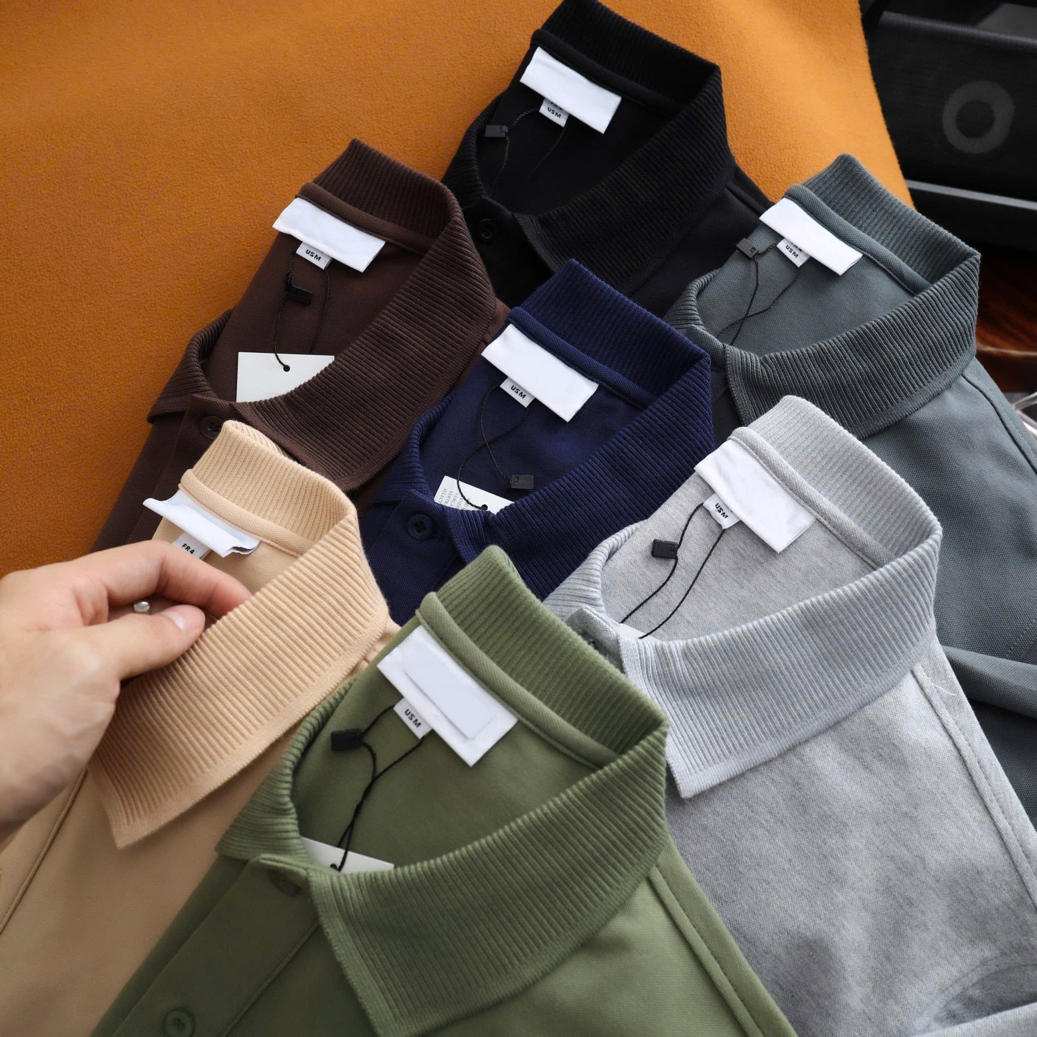 Polo LACOSTE Cổ Dệt Basic