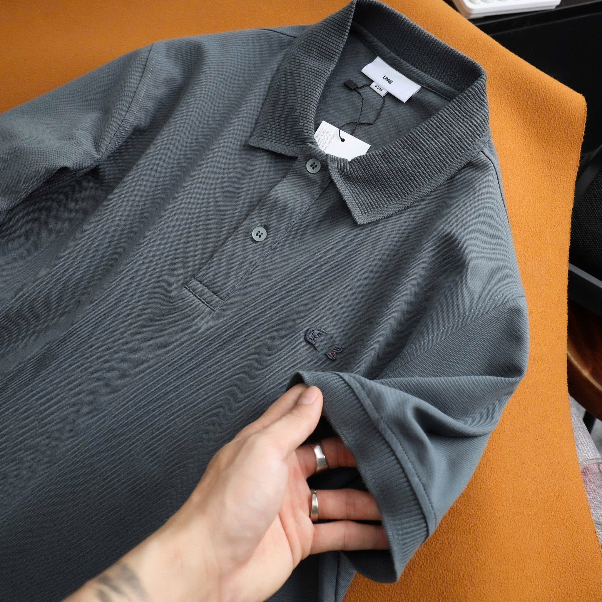 Polo LACOSTE Cổ Dệt Basic