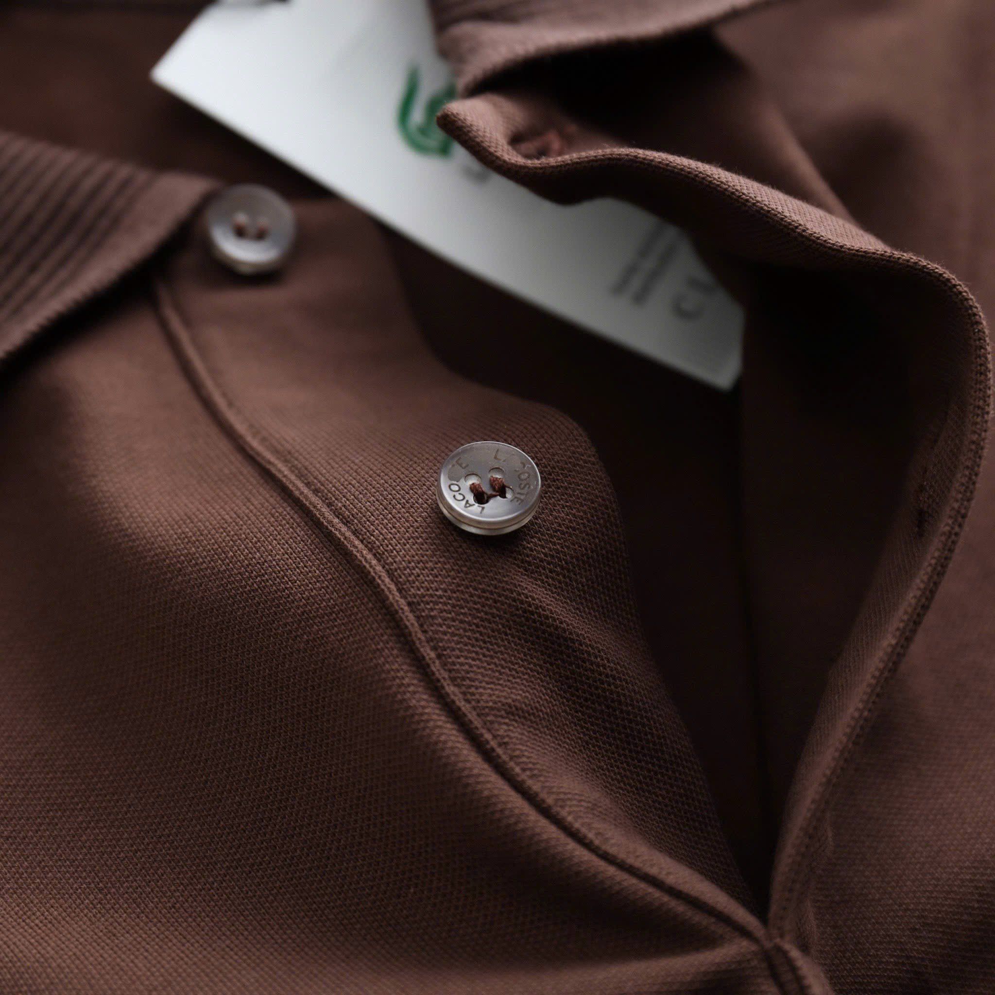 Polo LACOSTE Cổ Dệt Basic