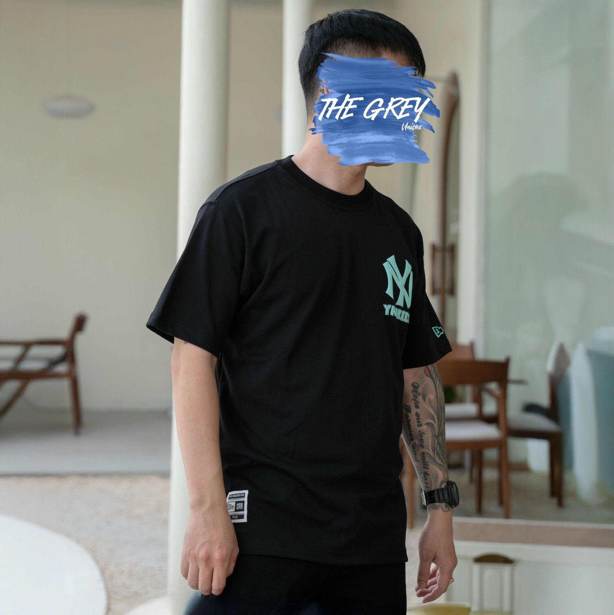 Tee NEW ERA Logo NY Xốp Xanh