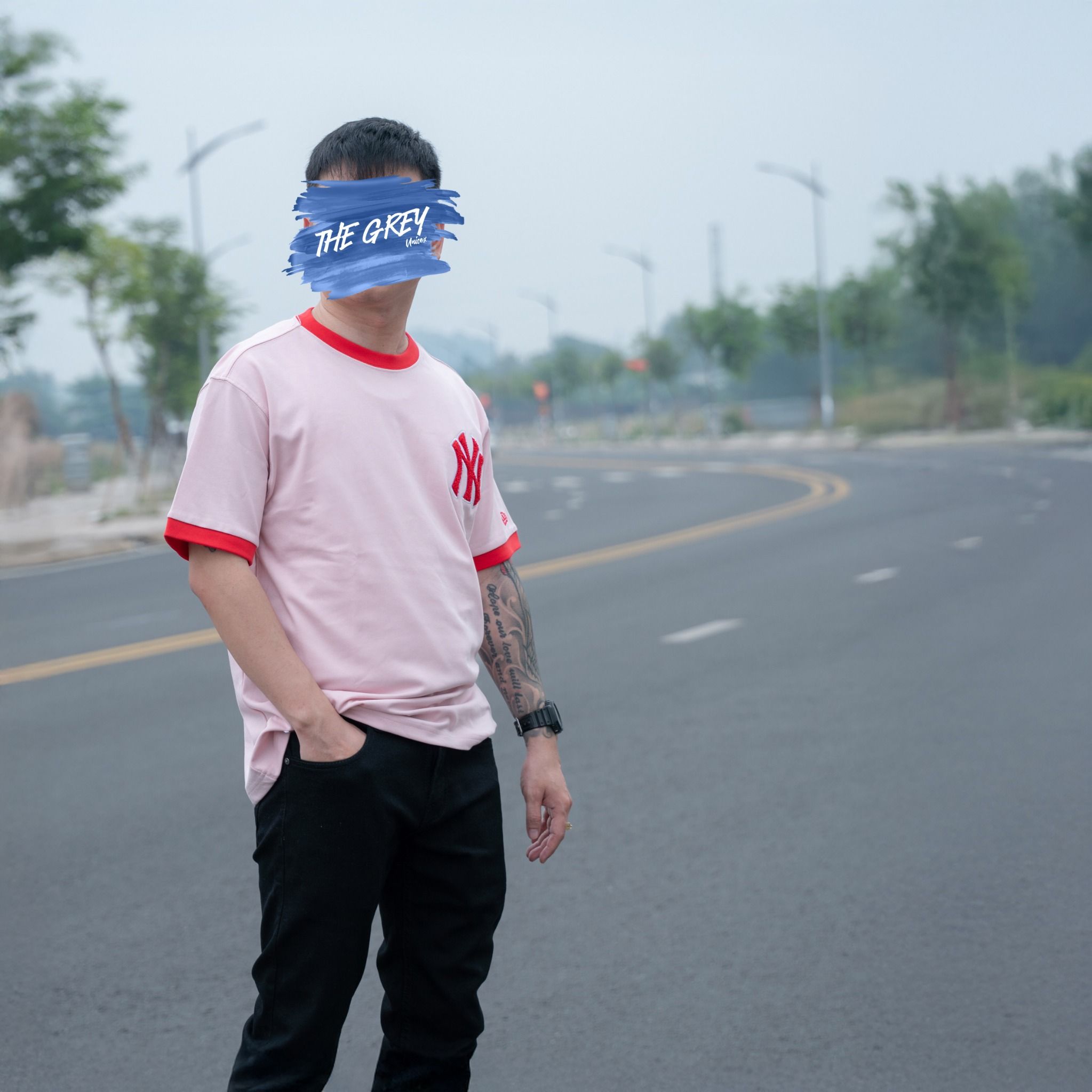 Tee NEW ERA Logo NY Xù Chữ