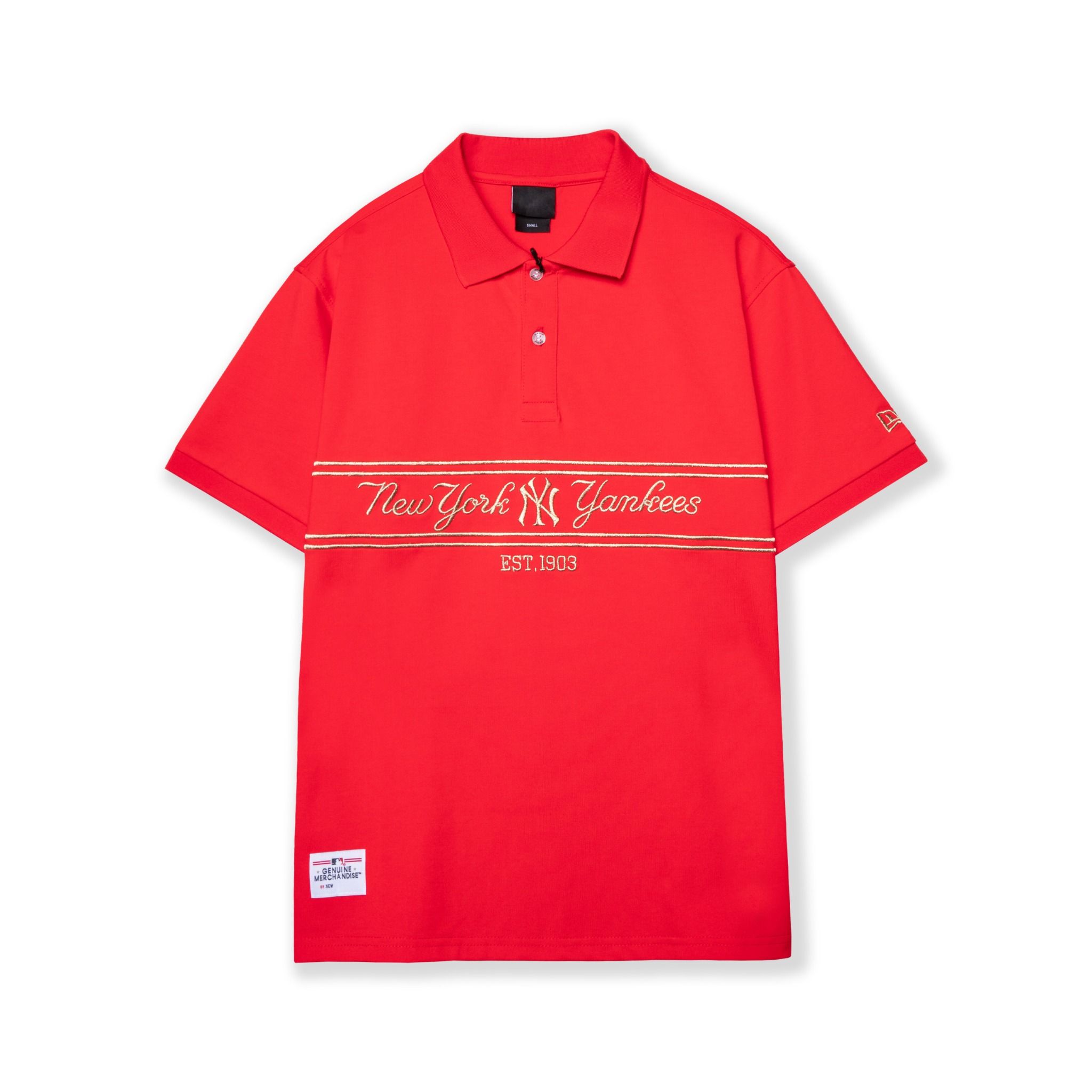 Polo NEW ERA Logo NY Nhũ Vàng