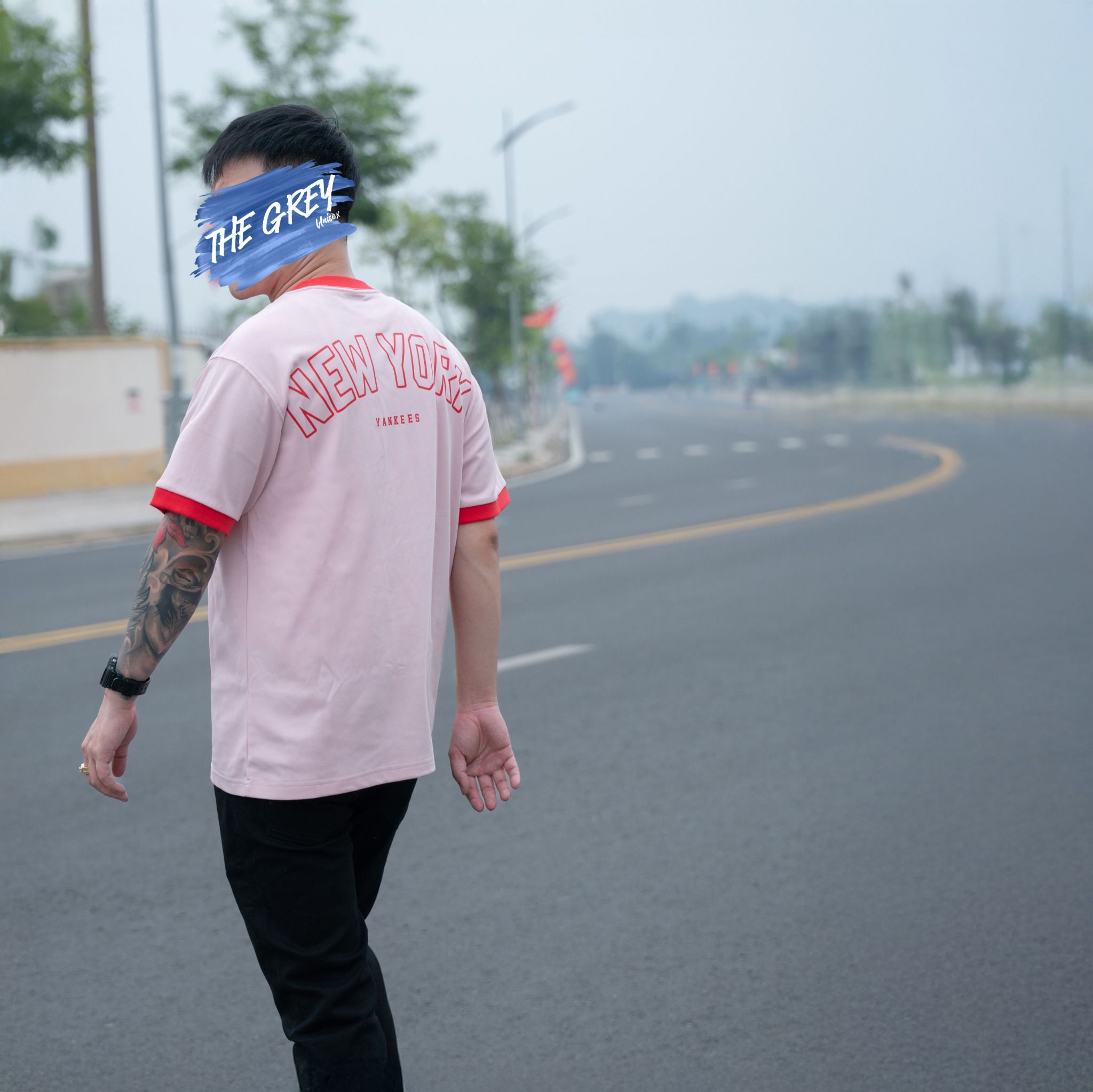Tee NEW ERA Logo NY Xù Chữ