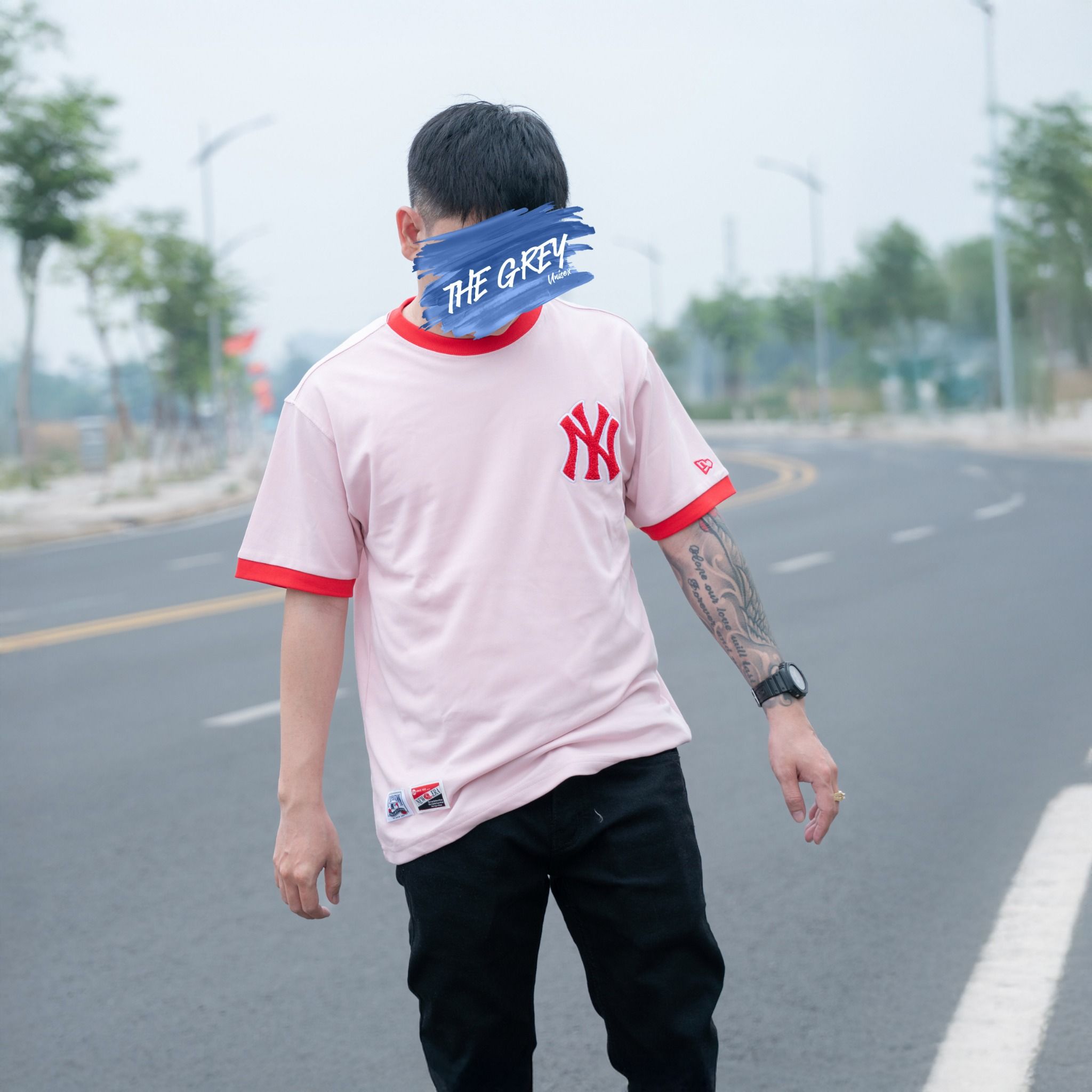 Tee NEW ERA Logo NY Xù Chữ