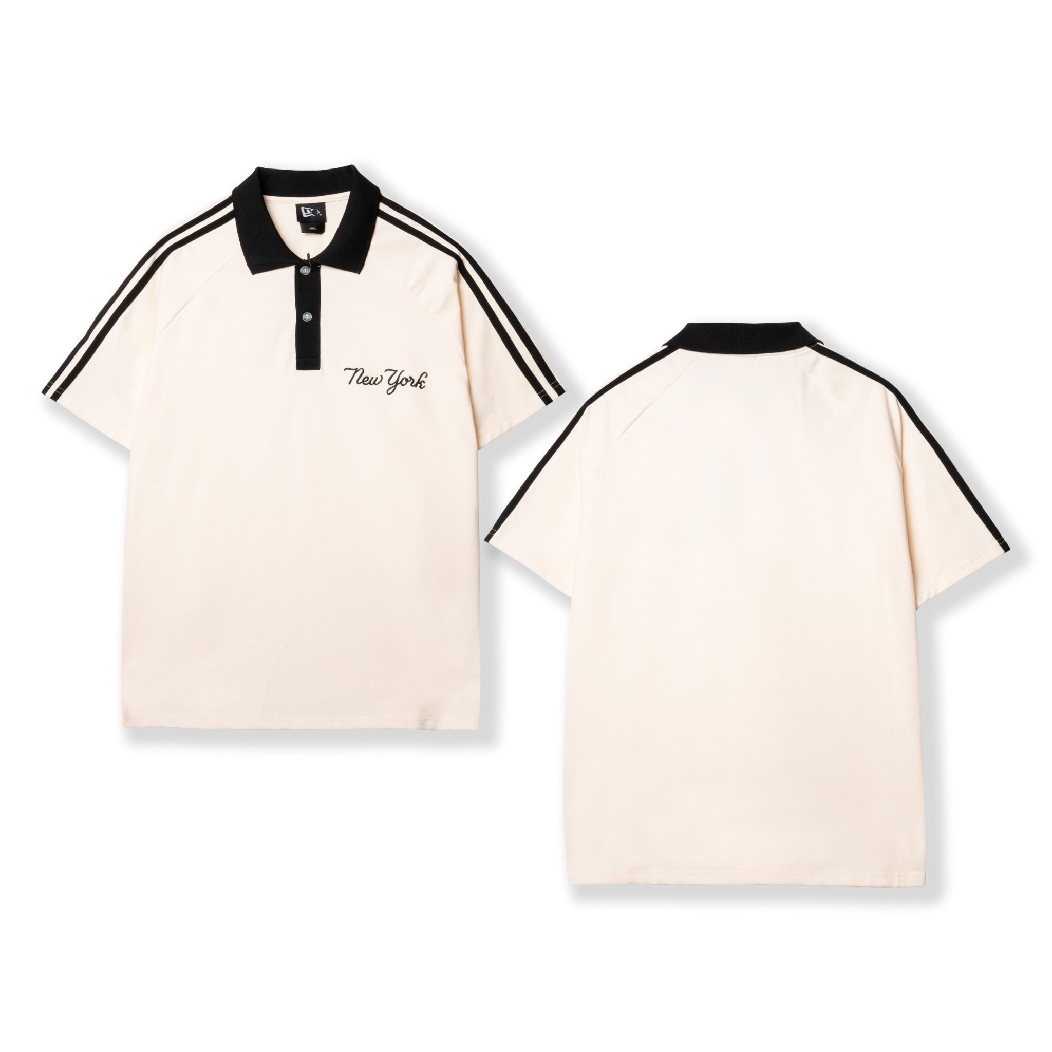 Polo NEW.ERA Logo NY Phối Viền Vai
