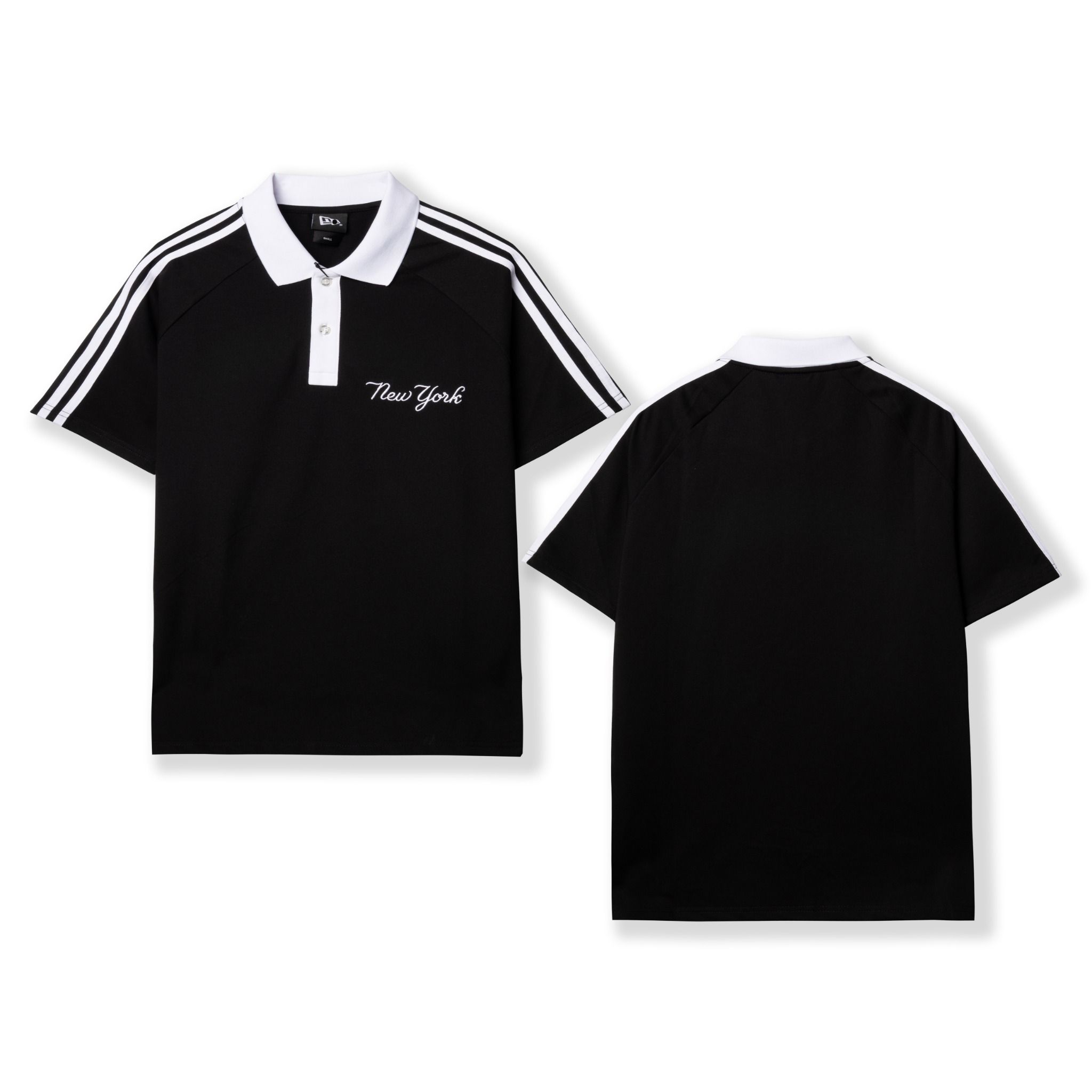 Polo NEW.ERA Logo NY Phối Viền Vai