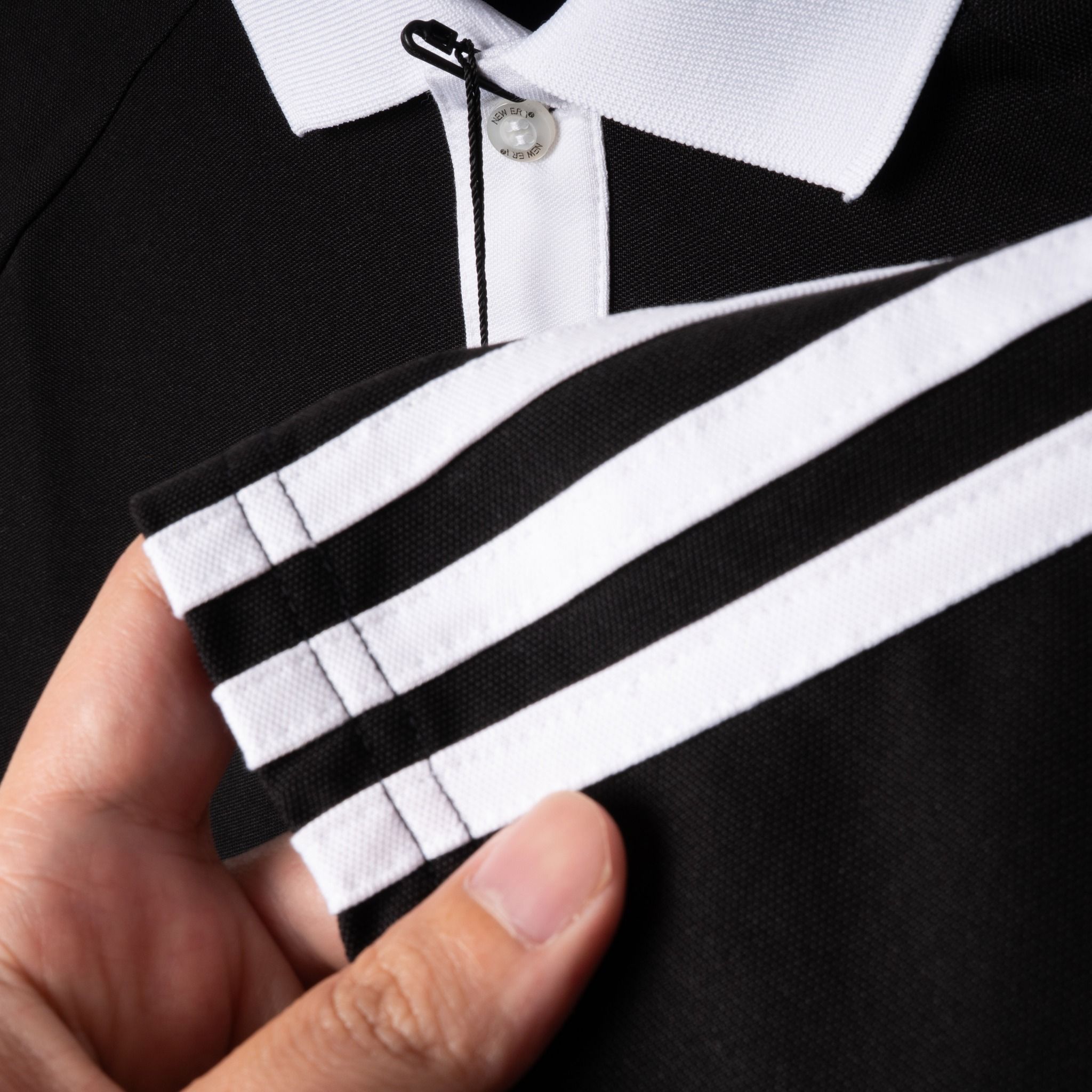 Polo NEW.ERA Logo NY Phối Viền Vai