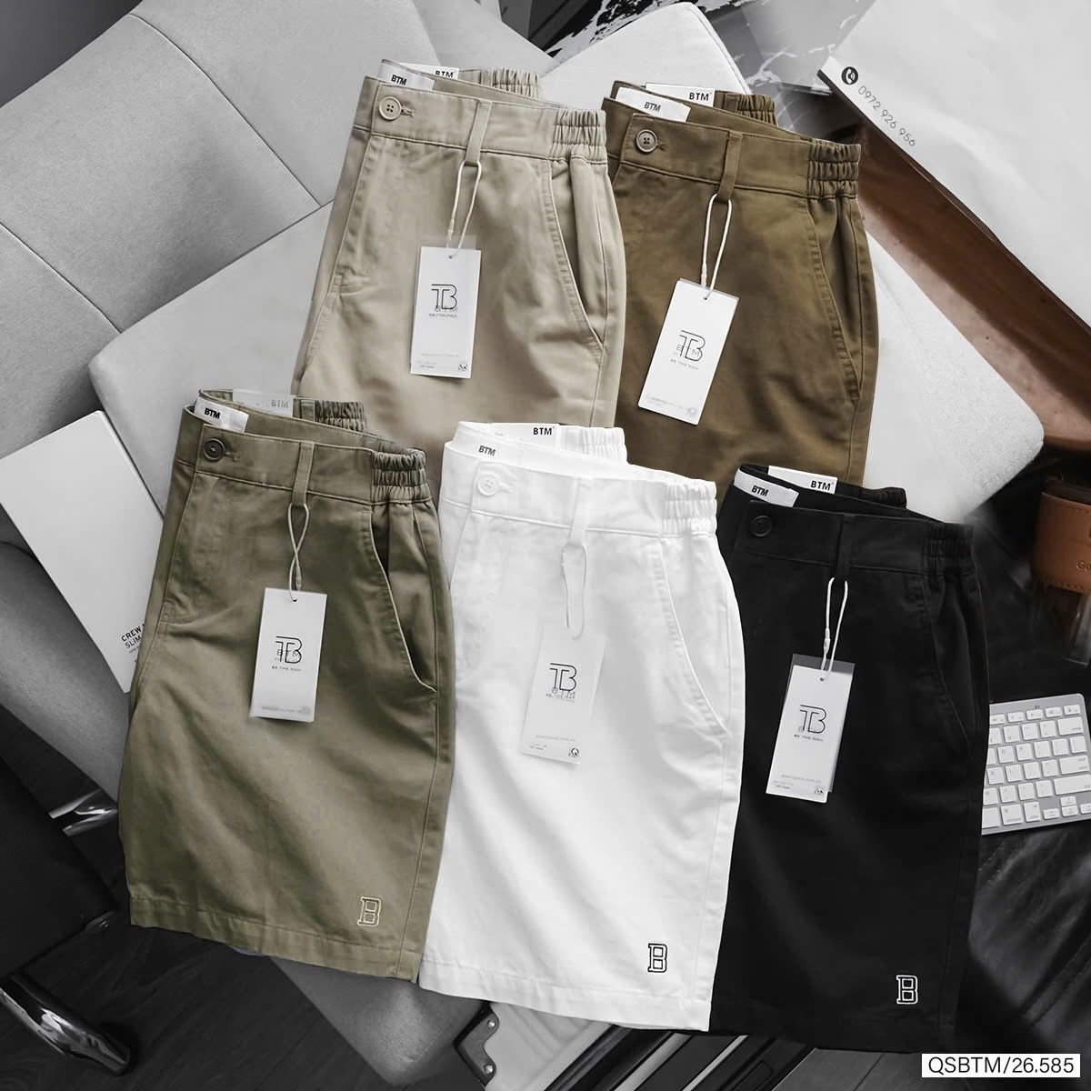 Short Kaki BTM Lưng Thun